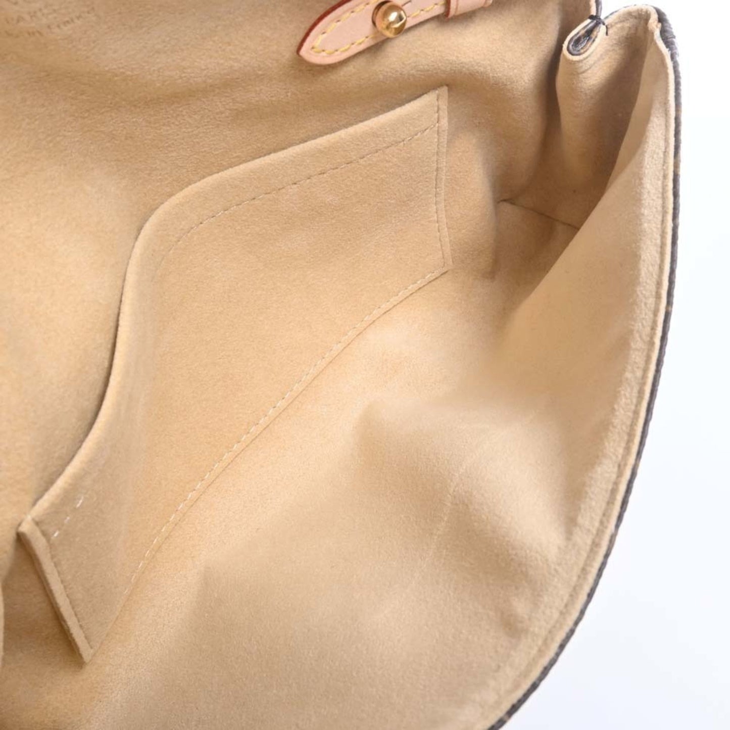 LOUIS VUITTON Monogram Pochette Beverly Shoulder Bag M40122 Brown Women's