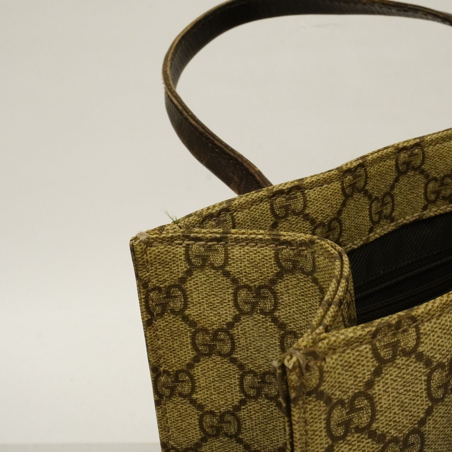 Gucci 91249 Women's GG Supreme Tote Bag Beige