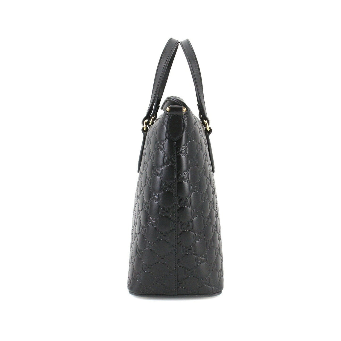Gucci Guccisima 2way tote shoulder bag leather black 428226 Guccissima Bag
