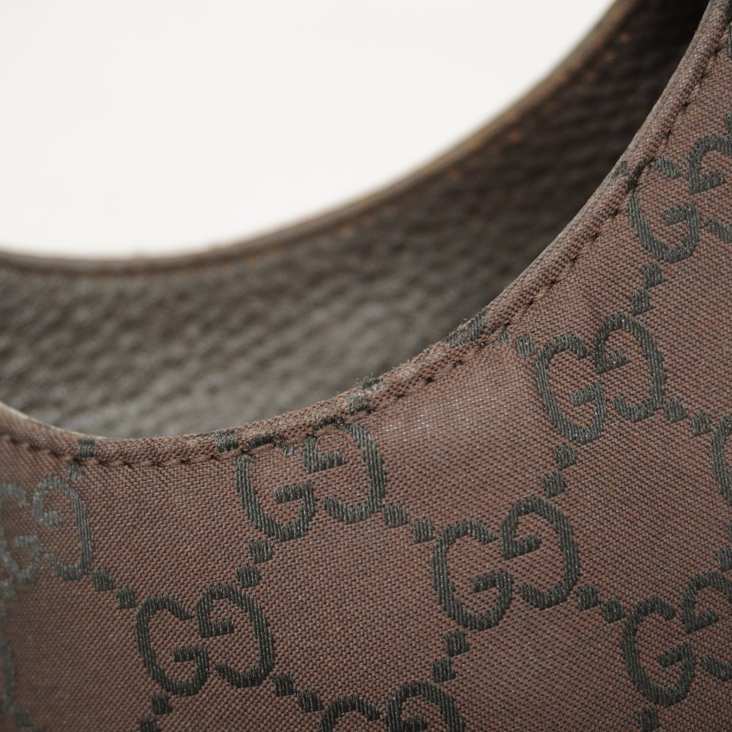 Gucci  257265 Women's Nylon Shoulder Bag Brown