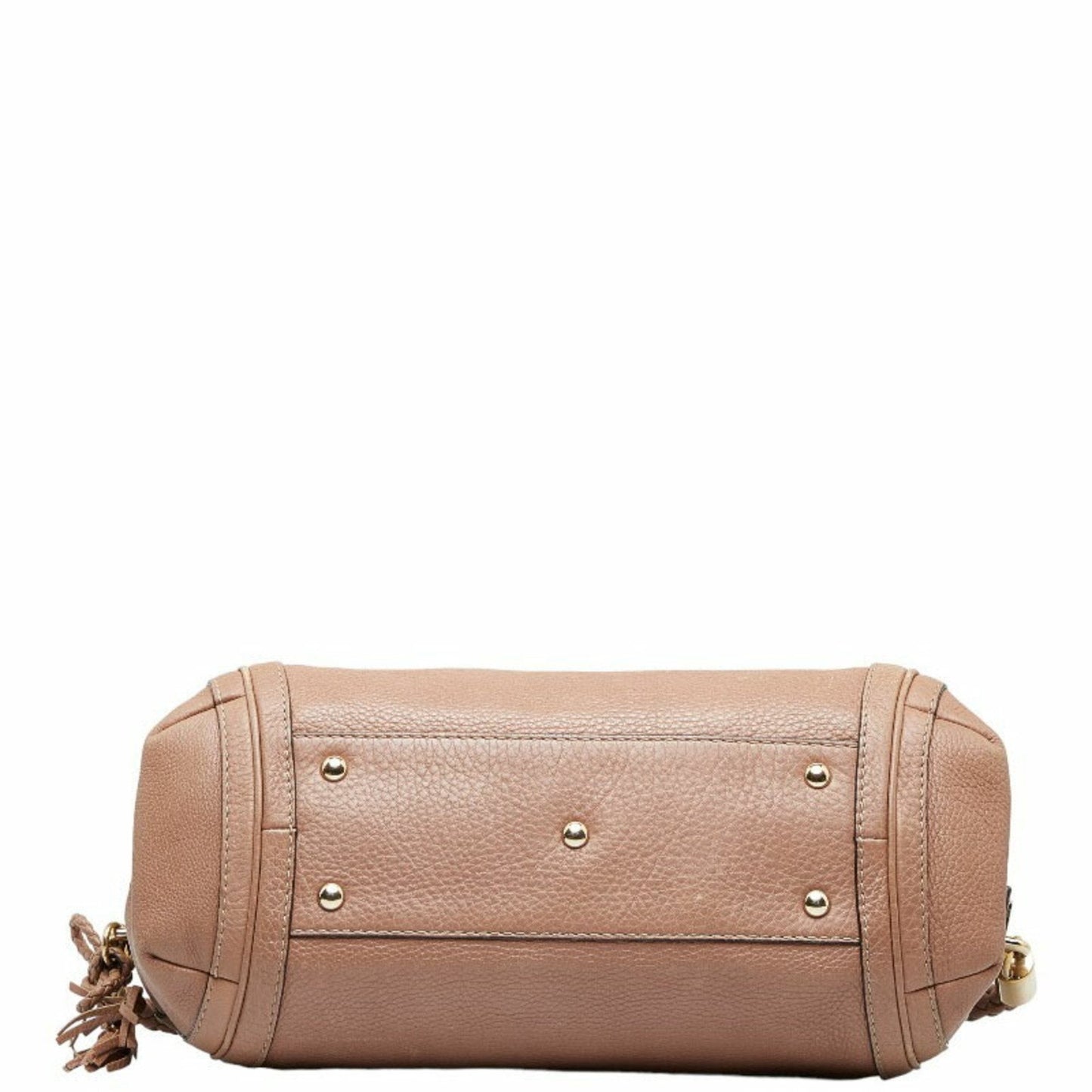 GUCCI Bamboo Bella Handbag One Shoulder Bag 269949 Pink Beige Leather Women's