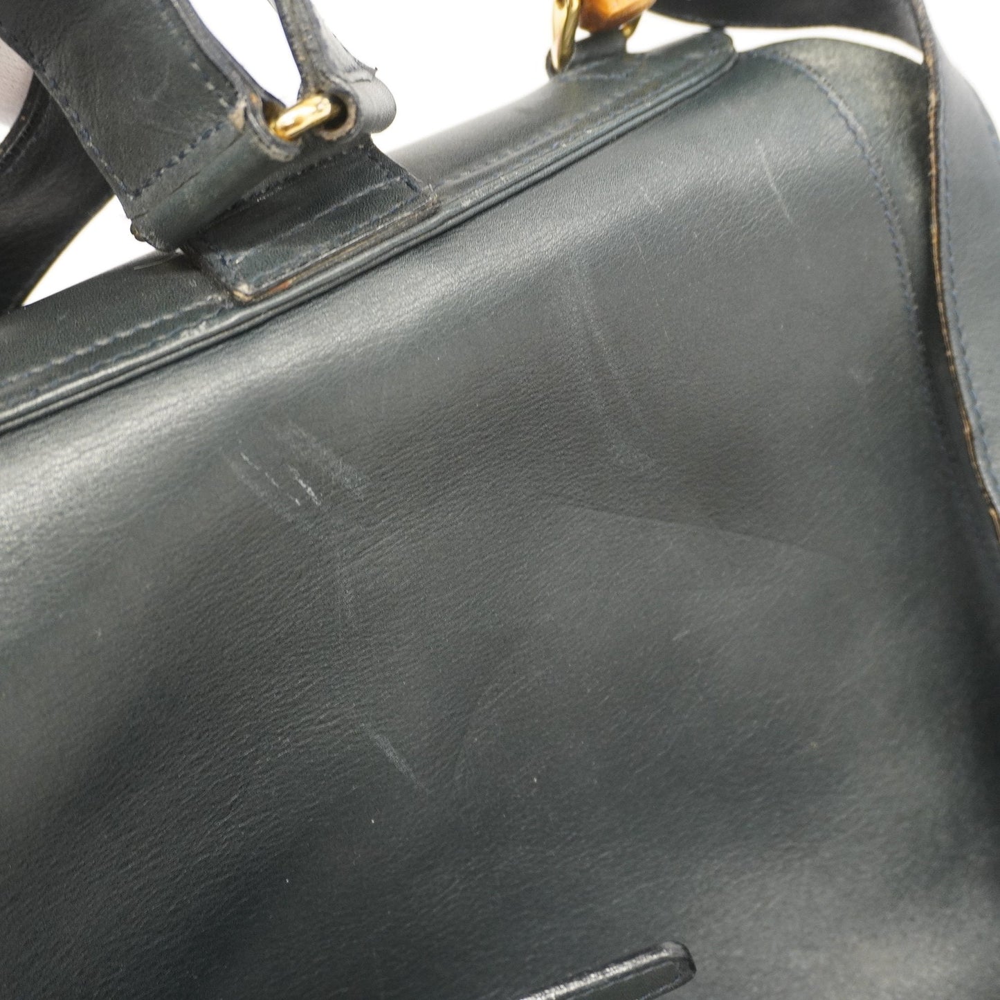 Gucci Bamboo Rucksack 003 2058 0016 Women's Leather Backpack Black