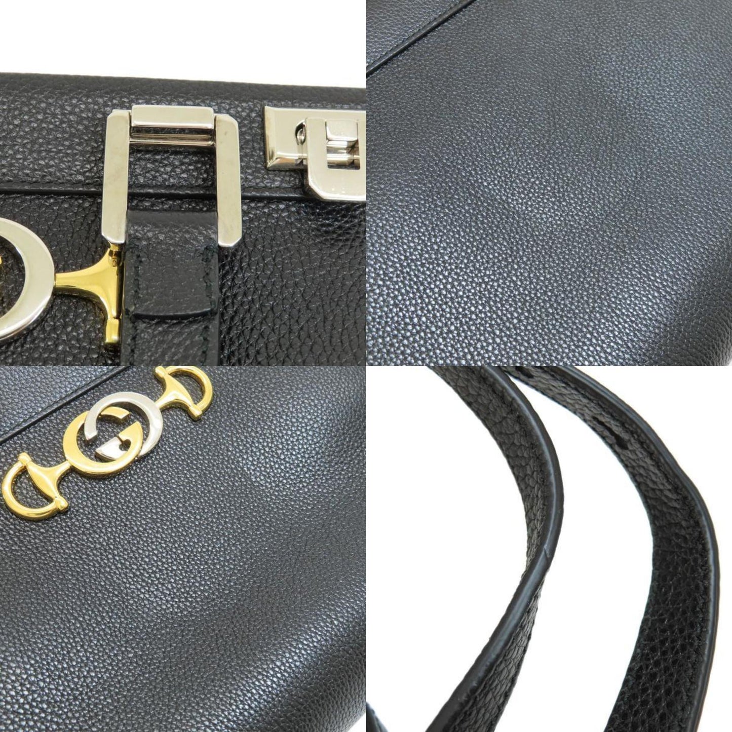 GUCCI 569712 Zumi Handbag Leather Women's