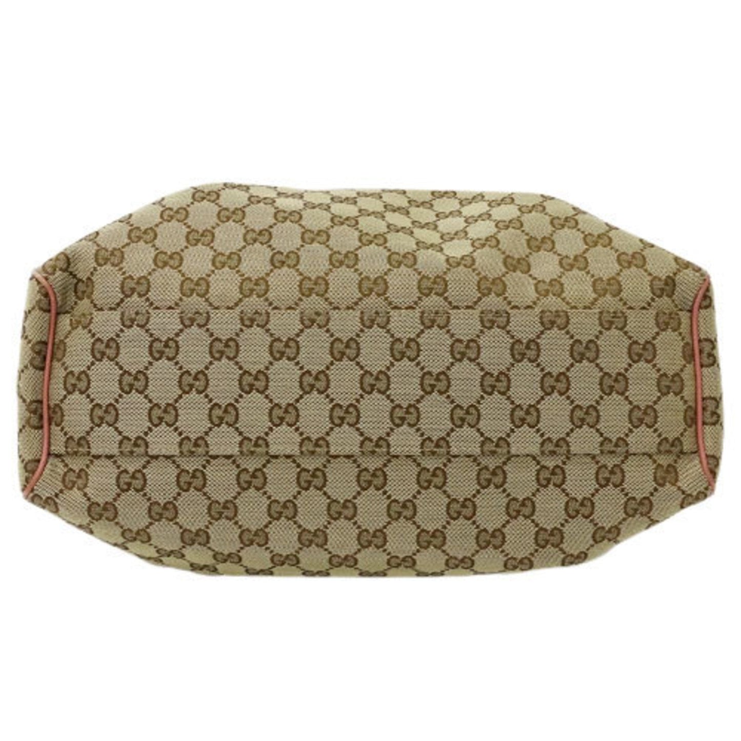 Gucci Bag Ladies Tote HandBag GG Canvas Suki 211944 Beige Brown Pink
