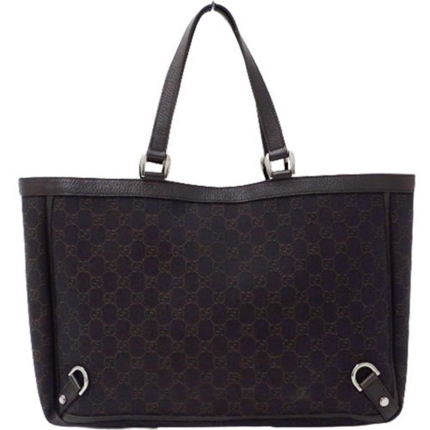 Gucci Bag Ladies Tote Shoulder GG Canvas 293580 Dark Brown
