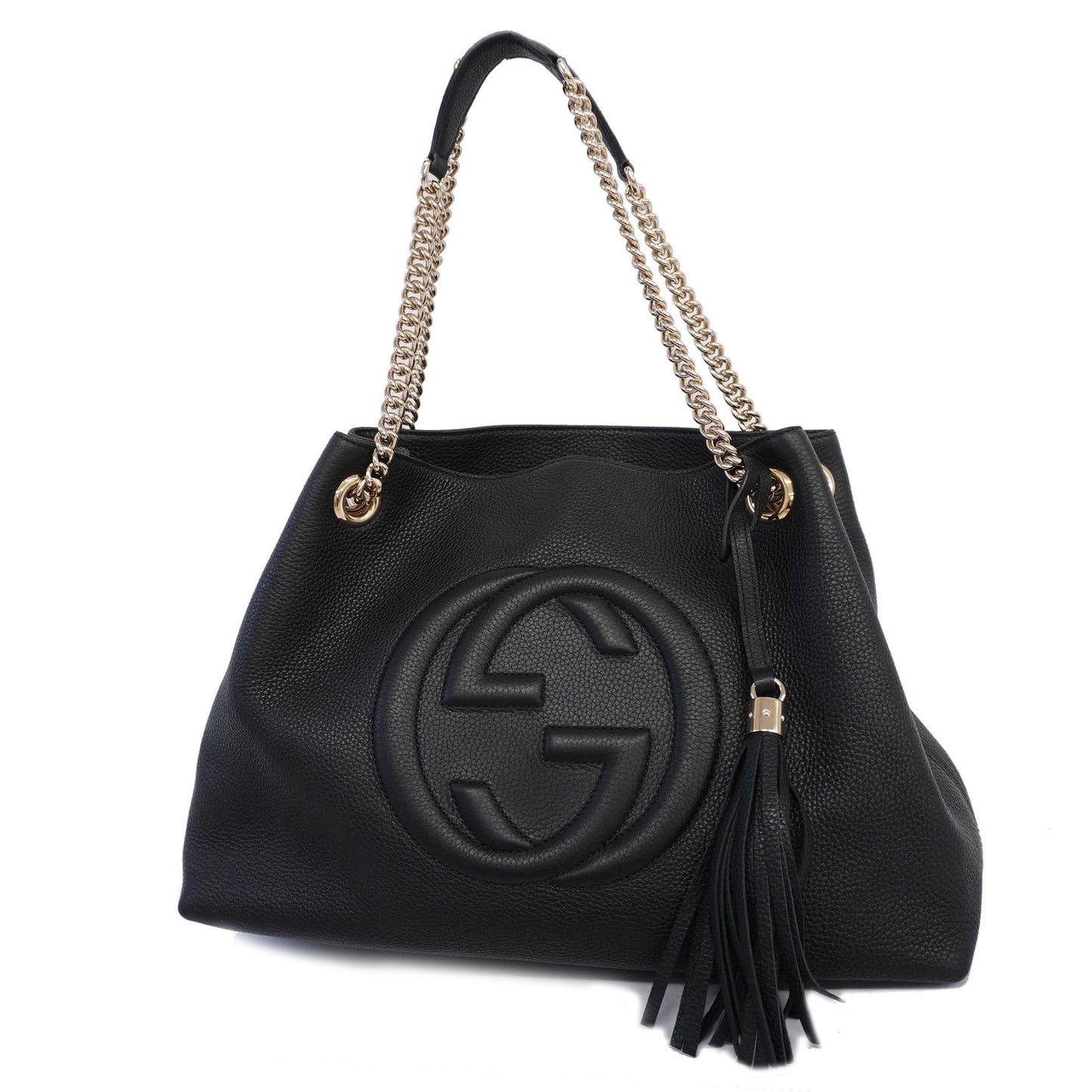 GUCCI  Soho Shoulder Bag 536196 Women's Leather Black