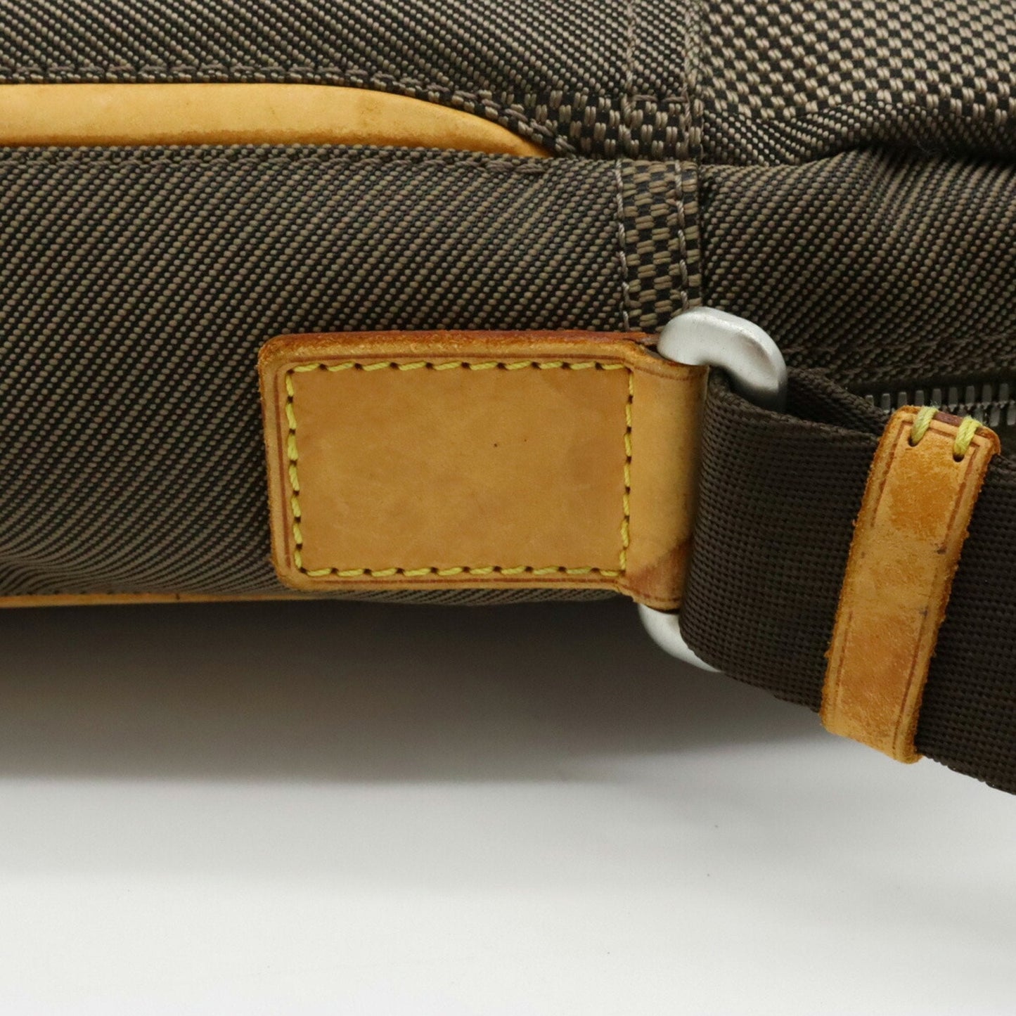 LOUIS VUITTON Damiergeant Citadin Shoulder Bag Canvas Tail Khaki M93040