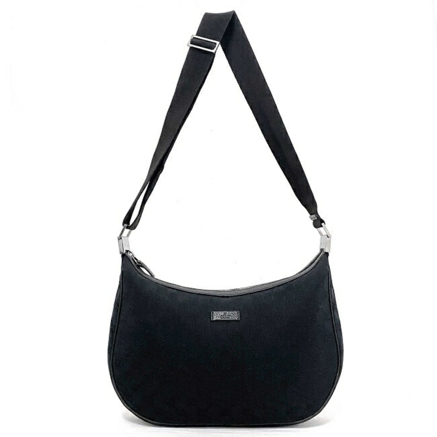 Gucci Shoulder Bag Black 122790 Canvas Leather Gucci Women's Crossbody GG