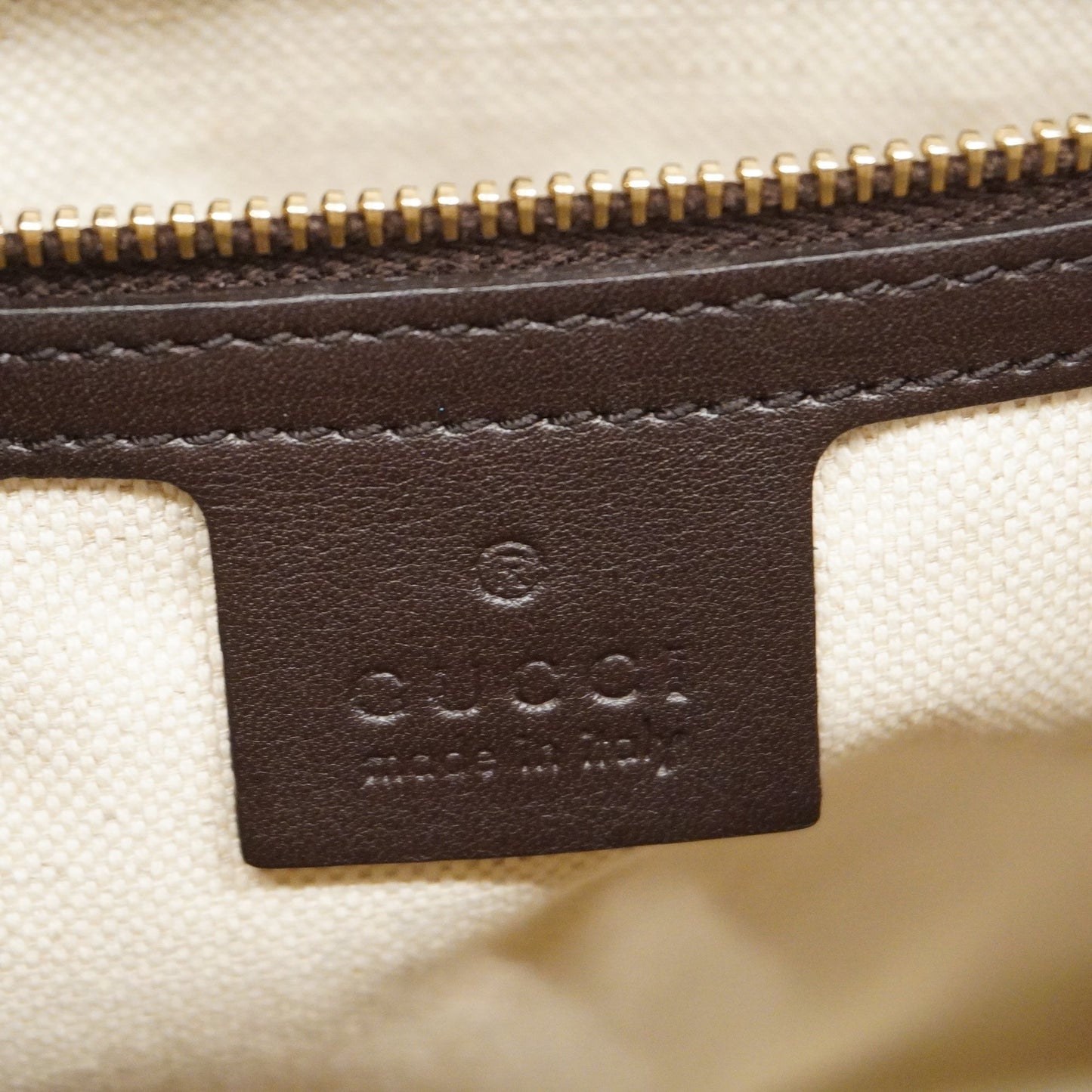 GUCCI ssima Lovely 257069 Women's Leather Tote Bag Brown