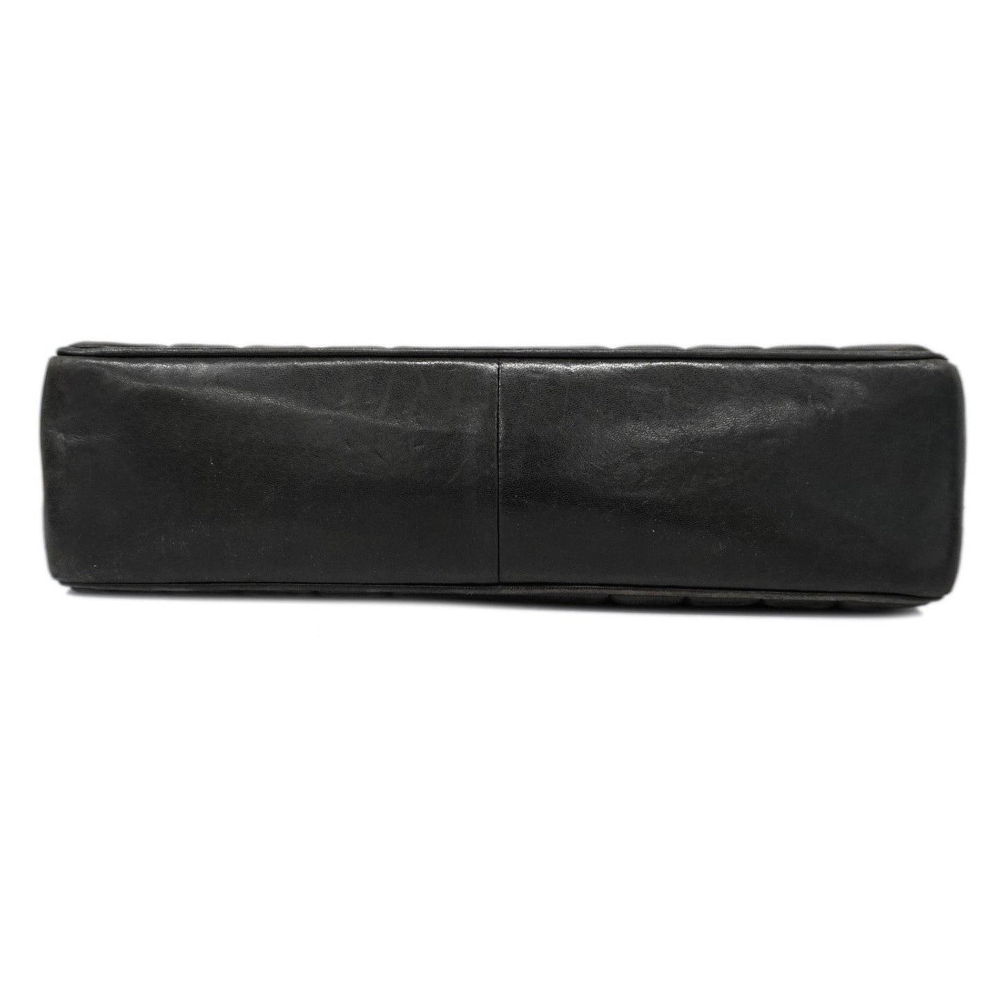 CHANELAuth  Mademoiselle W Chain Women's Leather Shoulder Bag Black