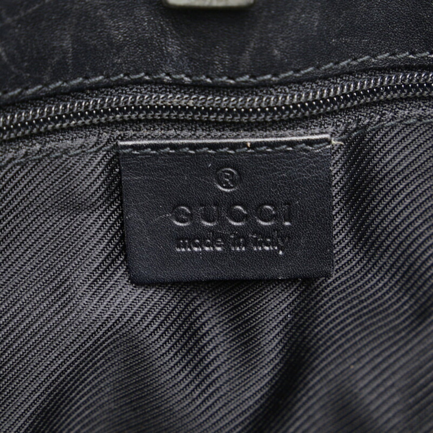 GUCCI GG canvas handbag one shoulder bag 001 4231 black leather ladies