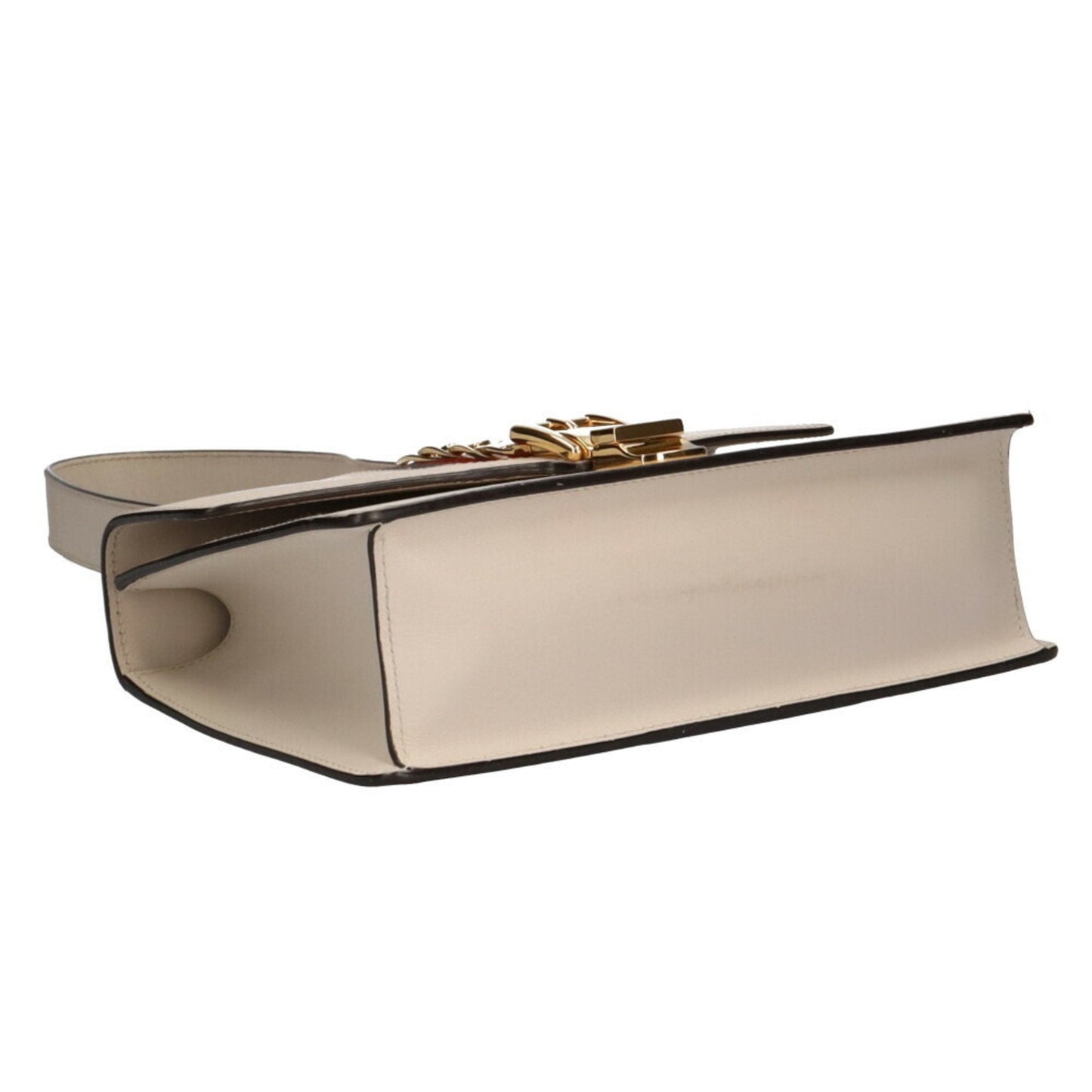 Gucci shoulder bag leather white ladies
