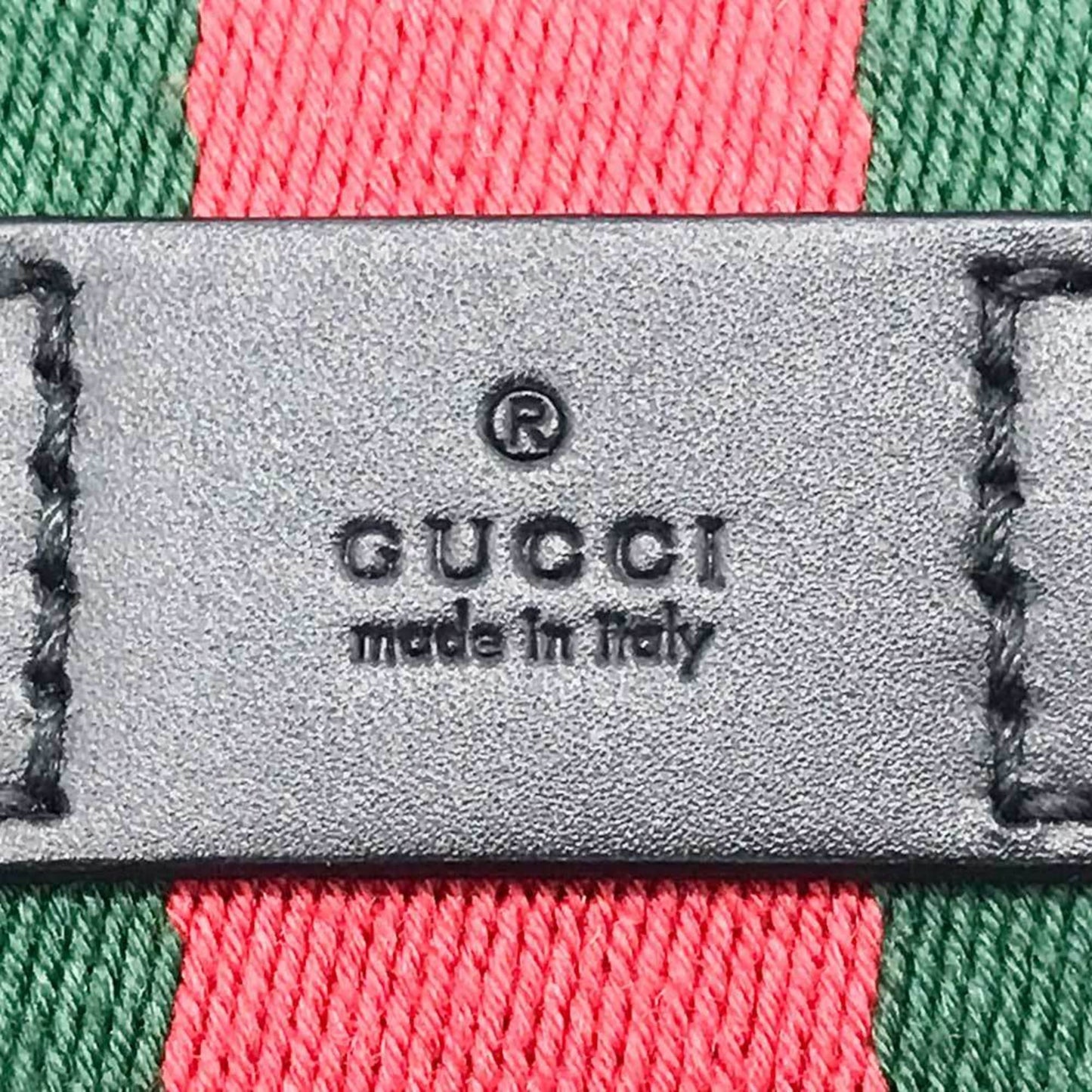GUCCI Shoulder Bag Sherry Line GG Canvas Leather 471454 Black Beige