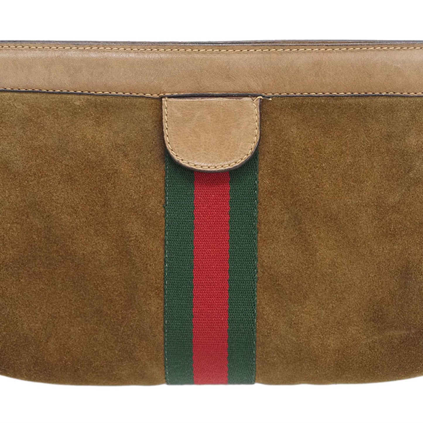 GUCCI Vintage Clutch Bag Sherry Line Perfume Suede Second Women's