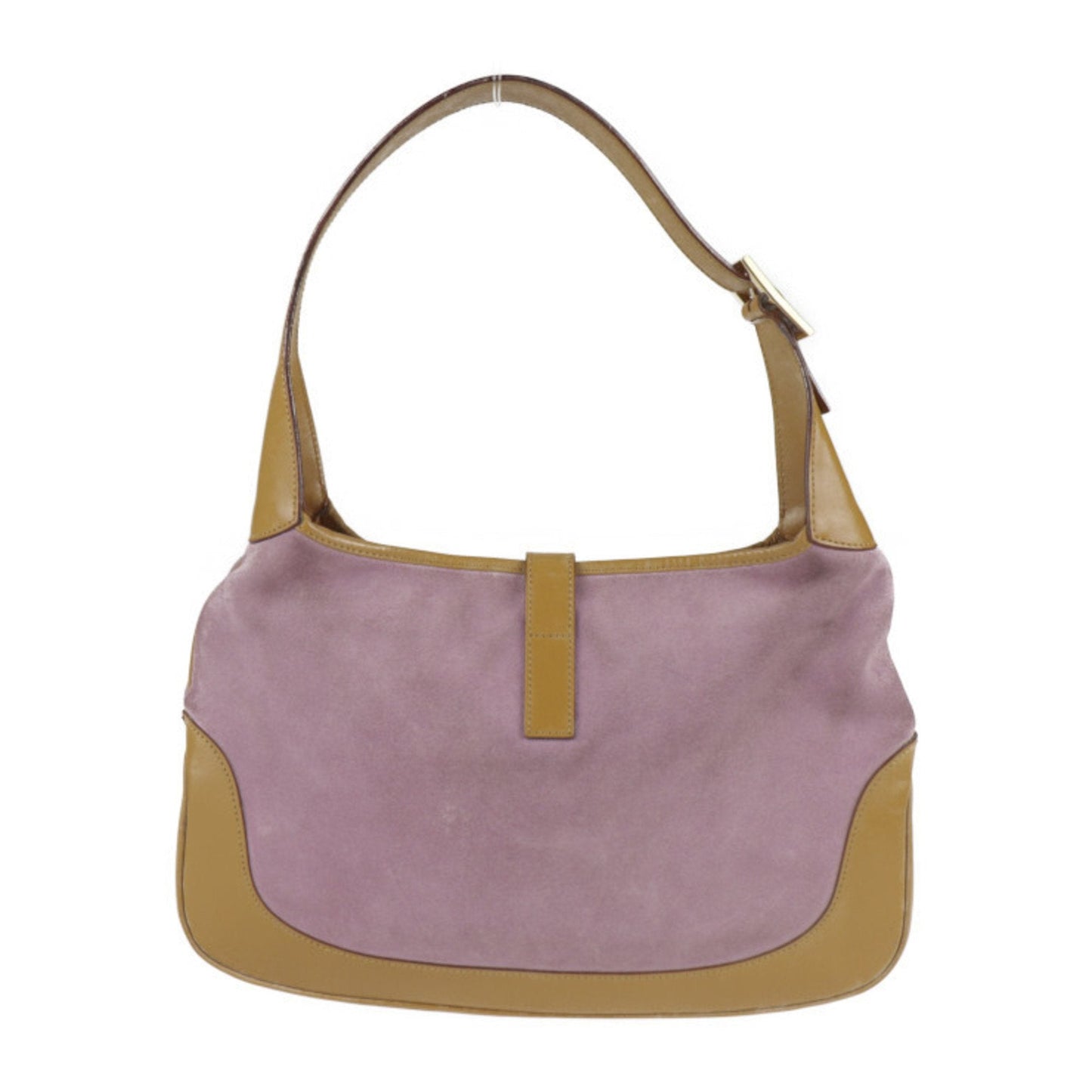 Gucci Jackie Line Shoulder Bag 001 3306 Suede Leather Lavender One Handbag
