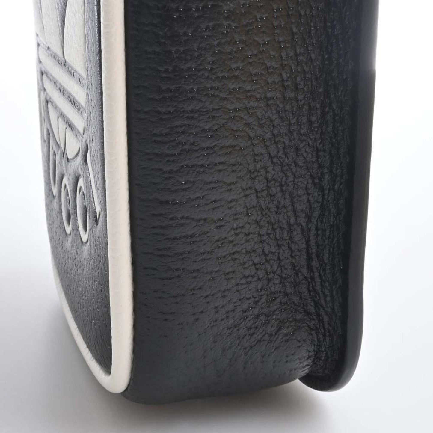 GUCCI Adidas collaboration leather shoulder bag 721794 black ladies