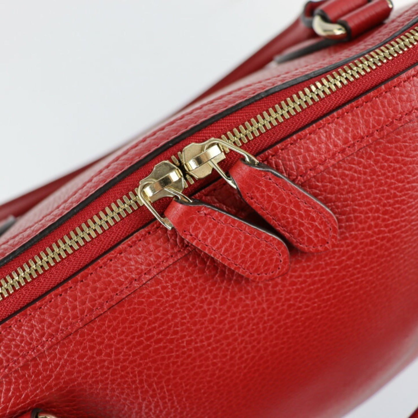 Gucci handbag 449660 leather red gold metal fittings 2WAY shoulder bag GG charm