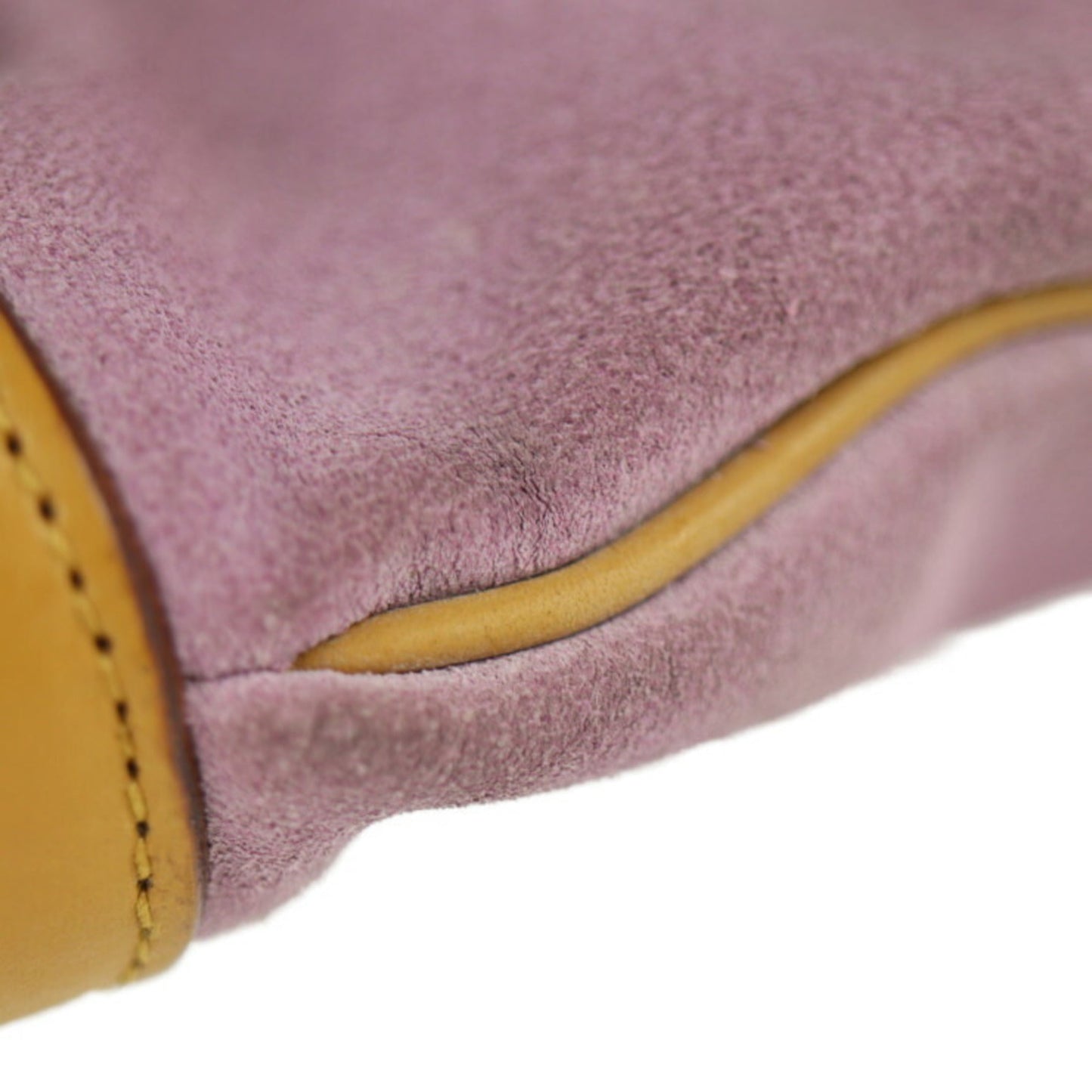 Gucci Jackie Line Shoulder Bag 001 3306 Suede Leather Lavender One Handbag