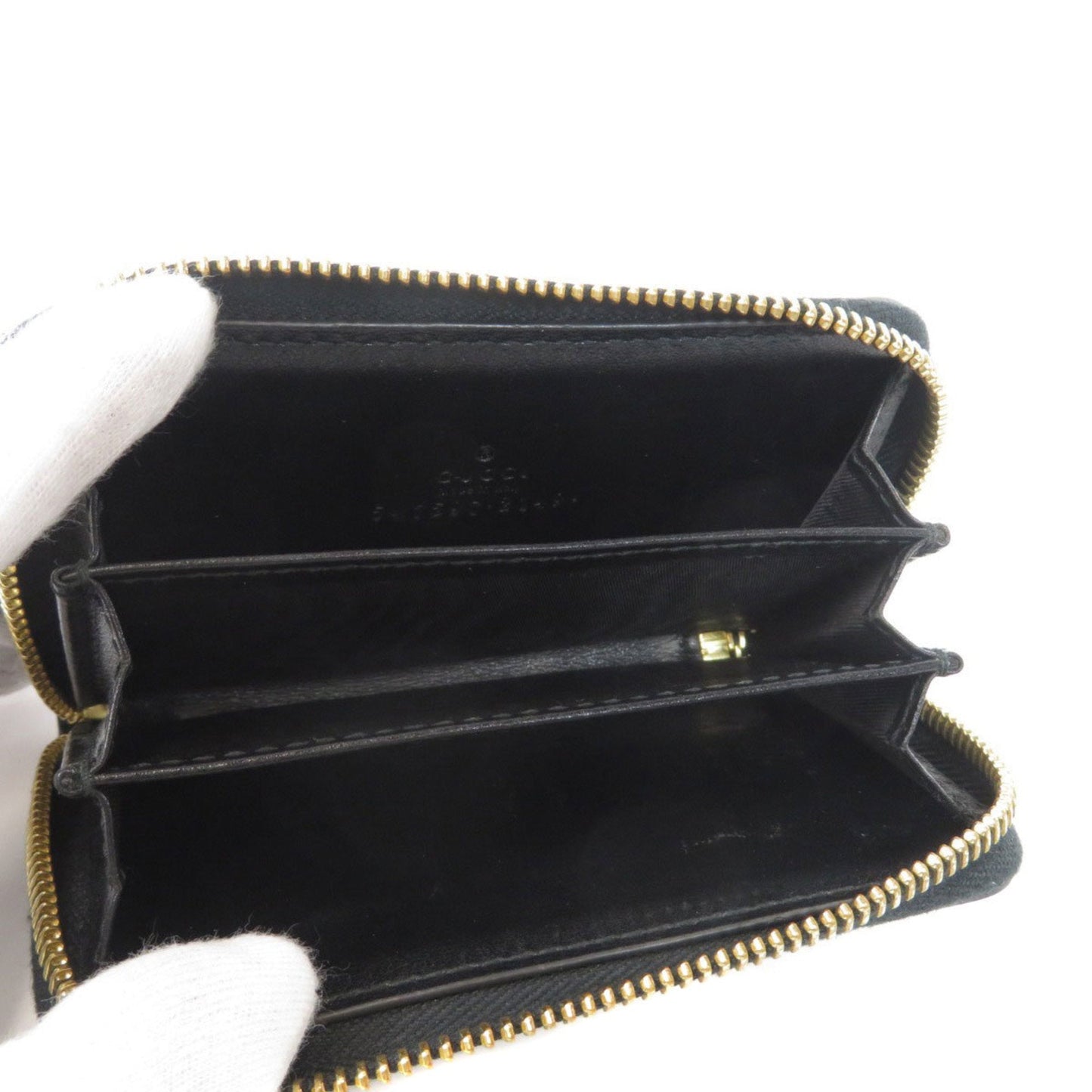 Gucci 547597 logo card case leather unisex