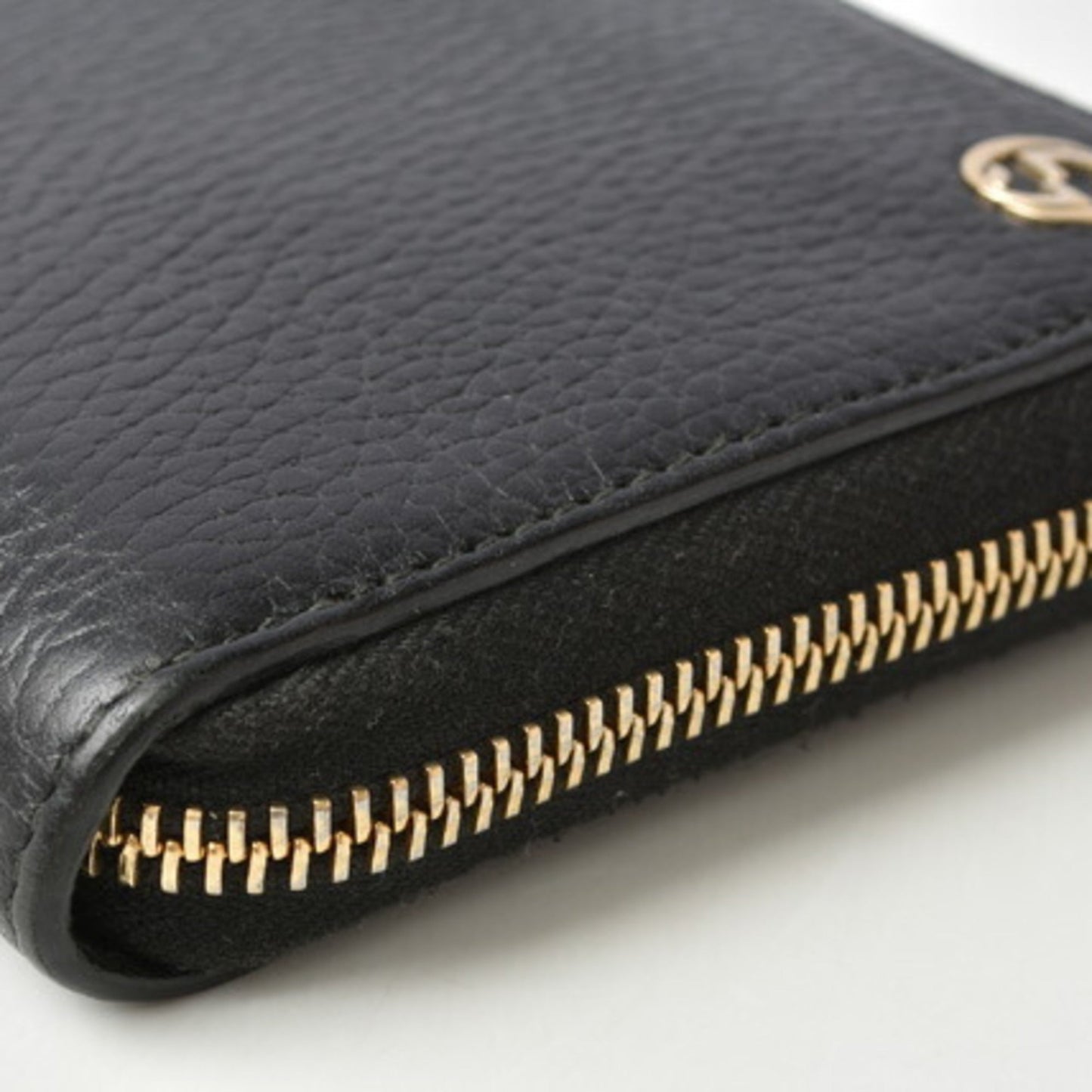 Gucci Wallet GUCCI Long / Petit Marmont Leather Black Round 509644