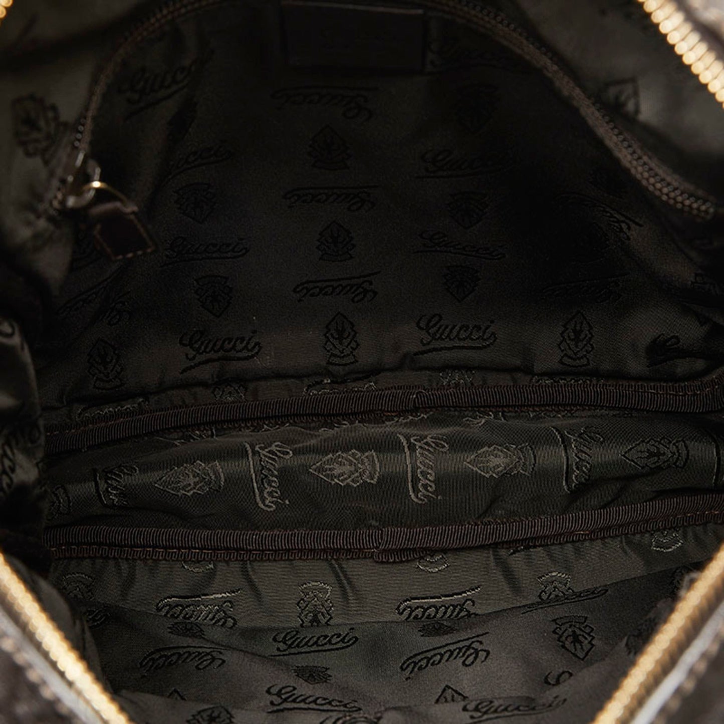 GUCCIsima Shoulder Bag 201448 Brown Leather Men's