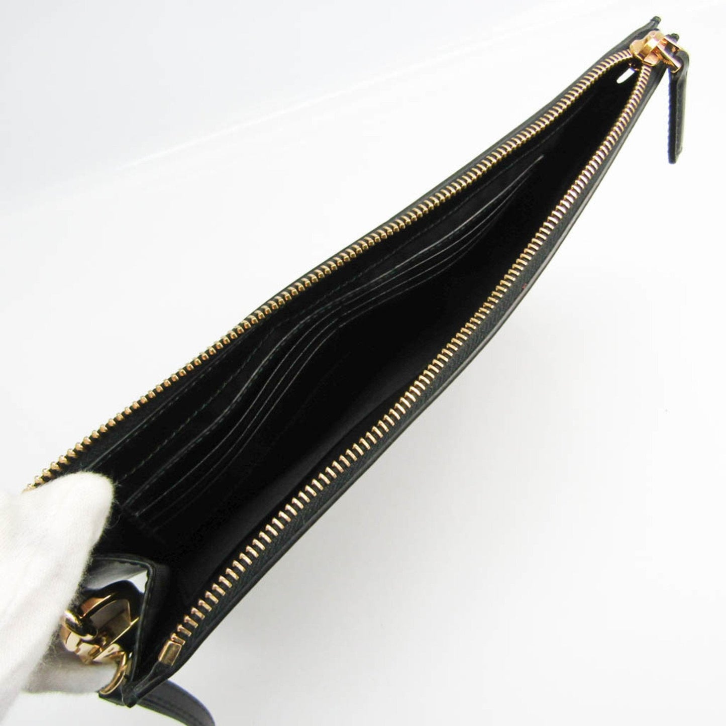 Gucci 547613 Women's Leather Clutch Bag Black