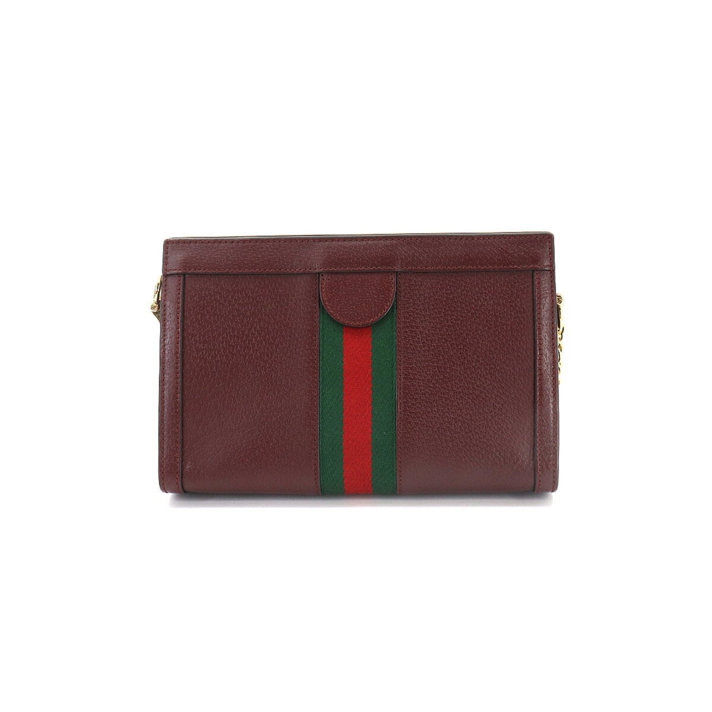 Gucci Ophidia GG Small Shoulder Bag Leather Bordeaux 503877