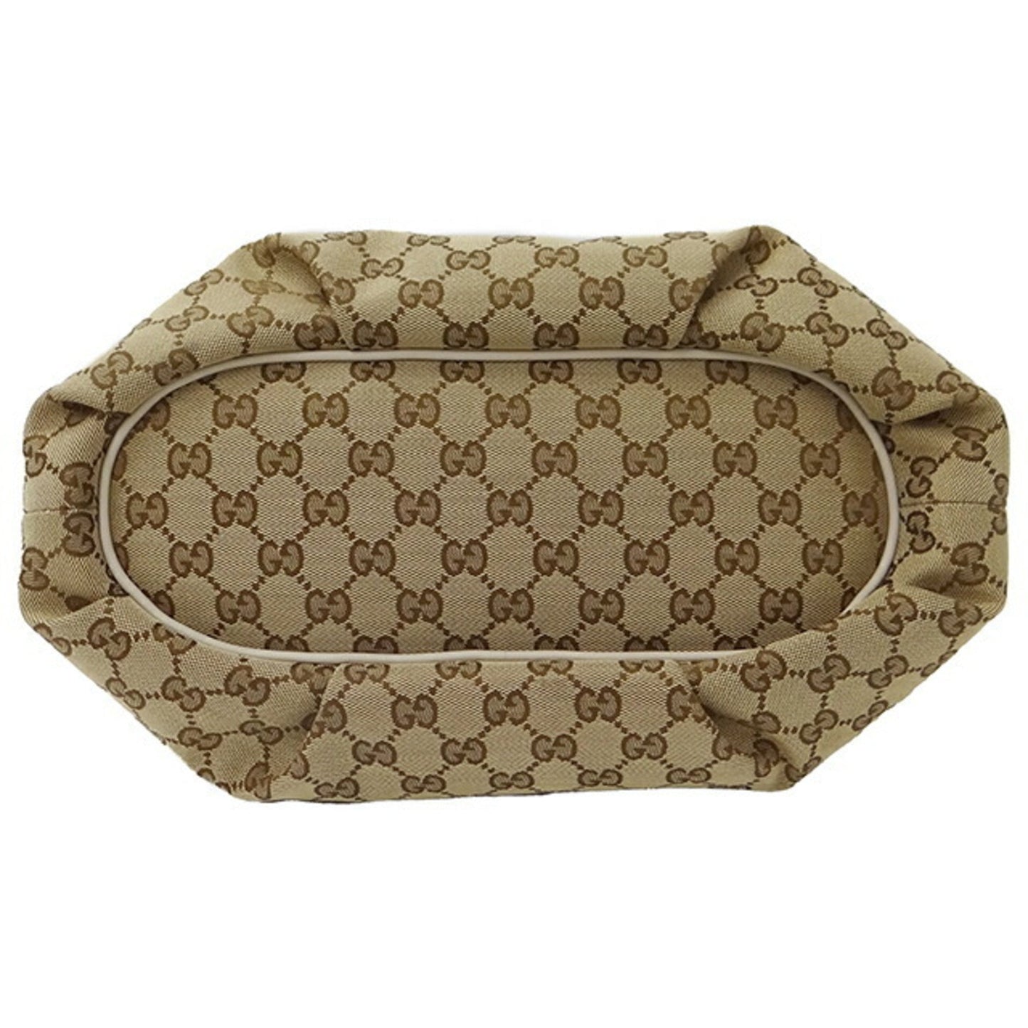Gucci Bag ladies shoulder GG canvas ivory brown 388930