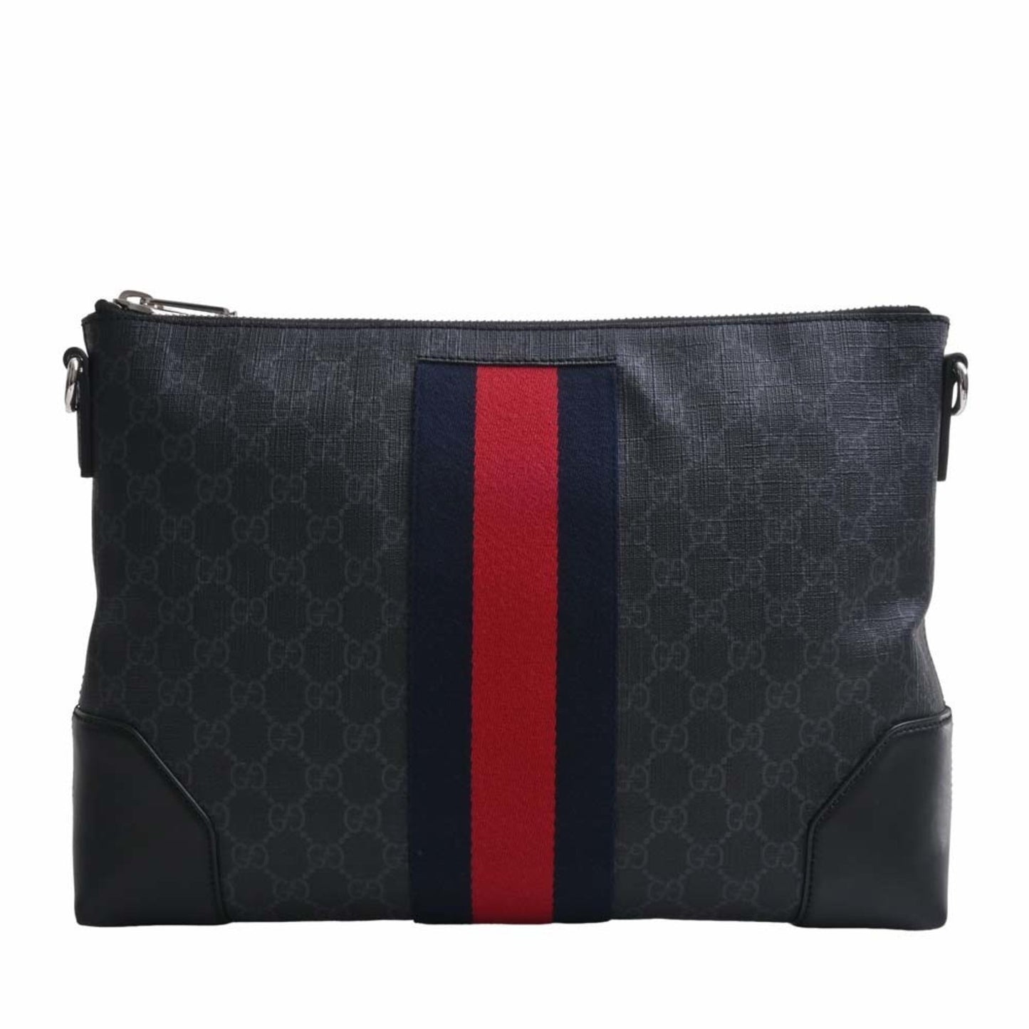 GUCCI GG Supreme Shoulder Bag 474139 Black Men's
