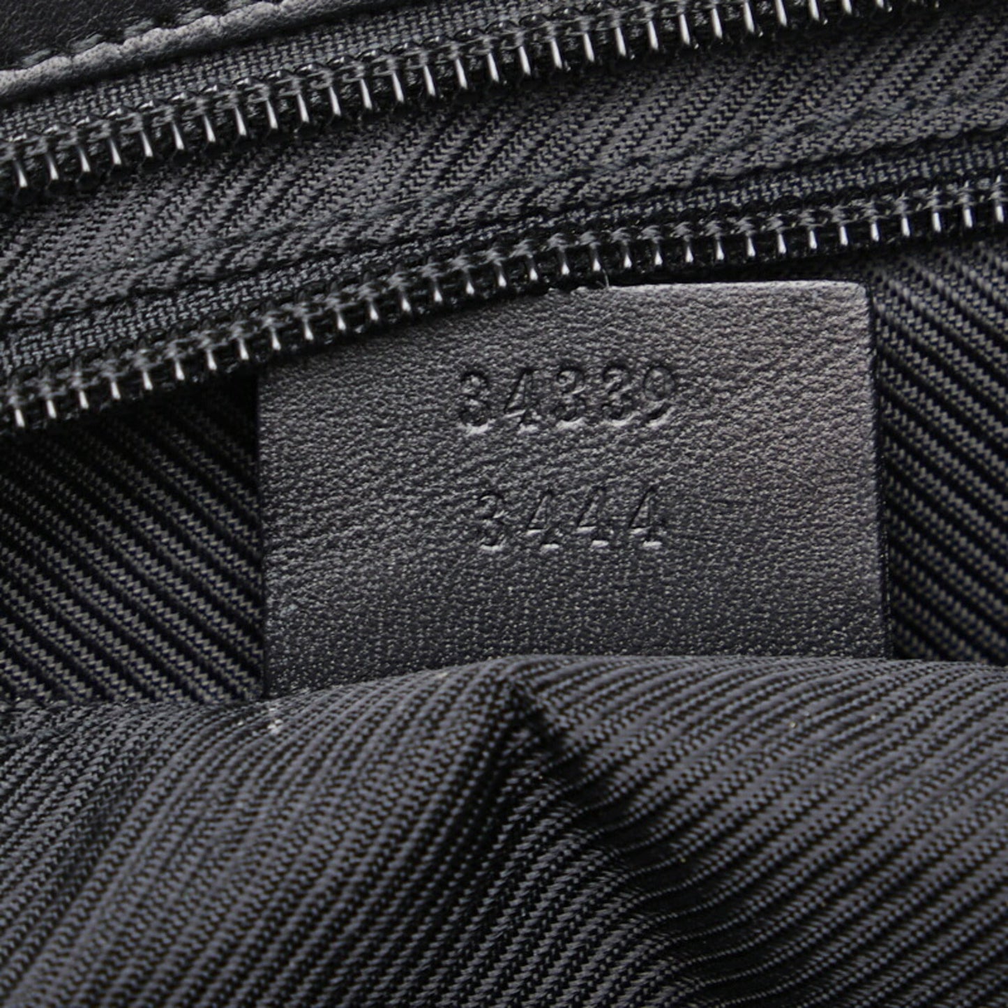 GUCCI tote bag handbag 34339 black canvas leather ladies