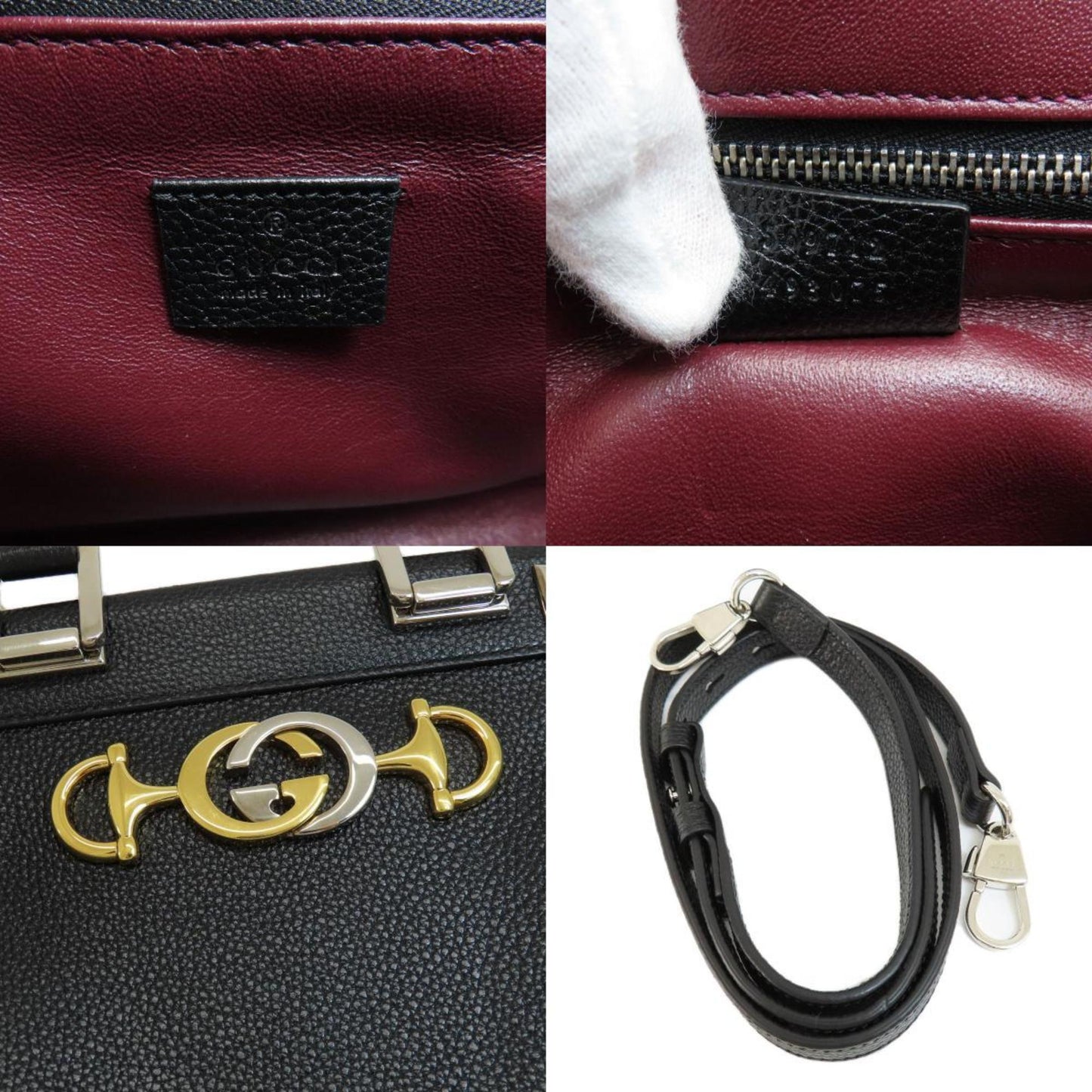 GUCCI 569712 Zumi Handbag Leather Women's