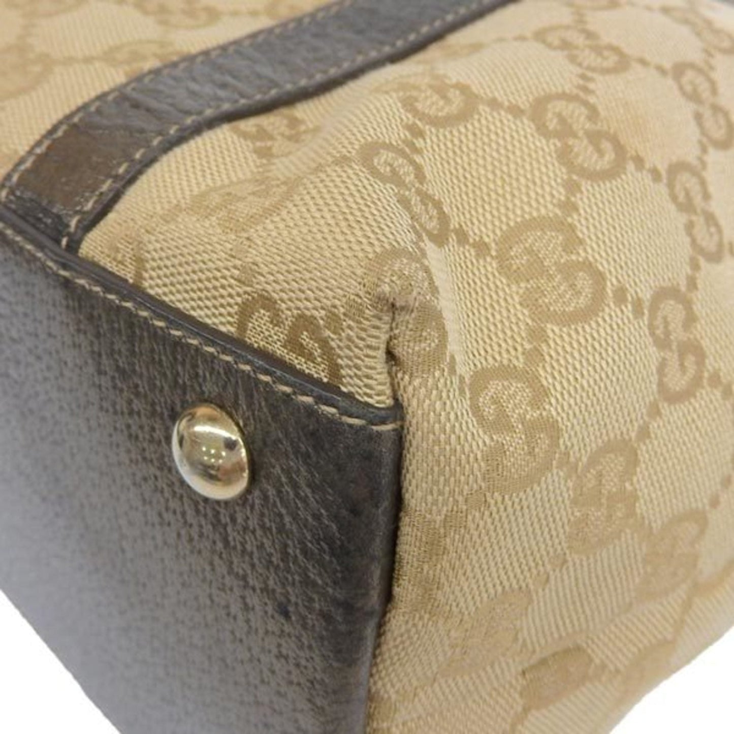 GUCCI GG Canvas Tote Bag 141470 Beige Women's
