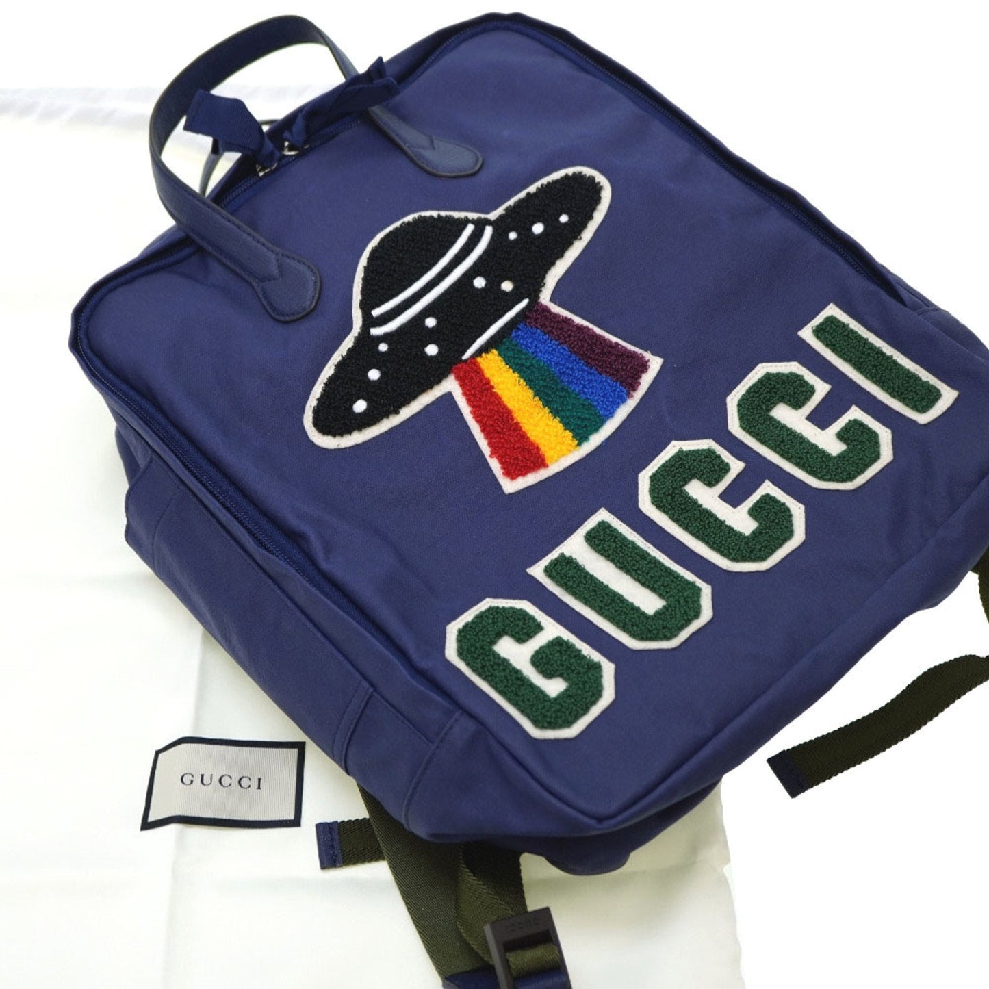 Gucci x Ron Herman Collaboration Sendagaya Limited Backpack 2017 Collection 477875 Blue