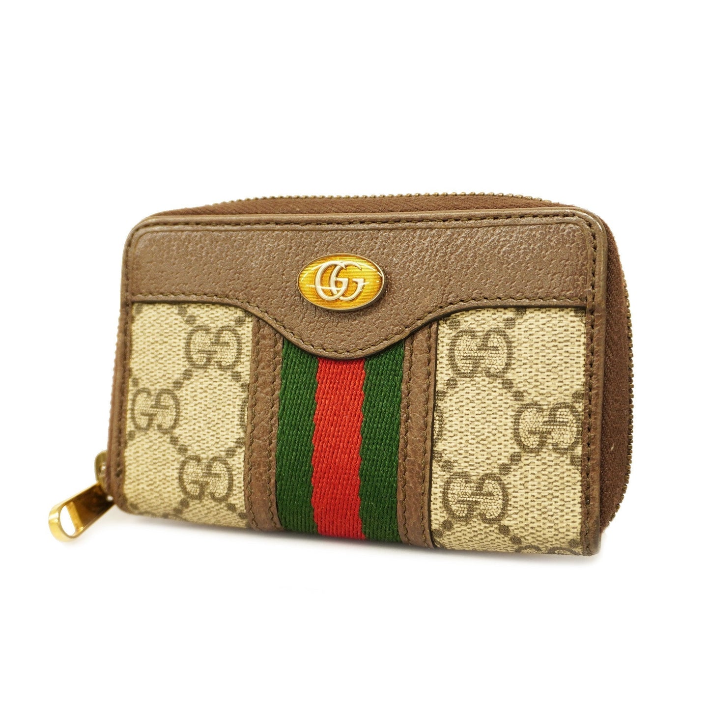 GUCCI  Ophidia Coin Case 597613 Gold Hardware Women's GG Supreme,Leather