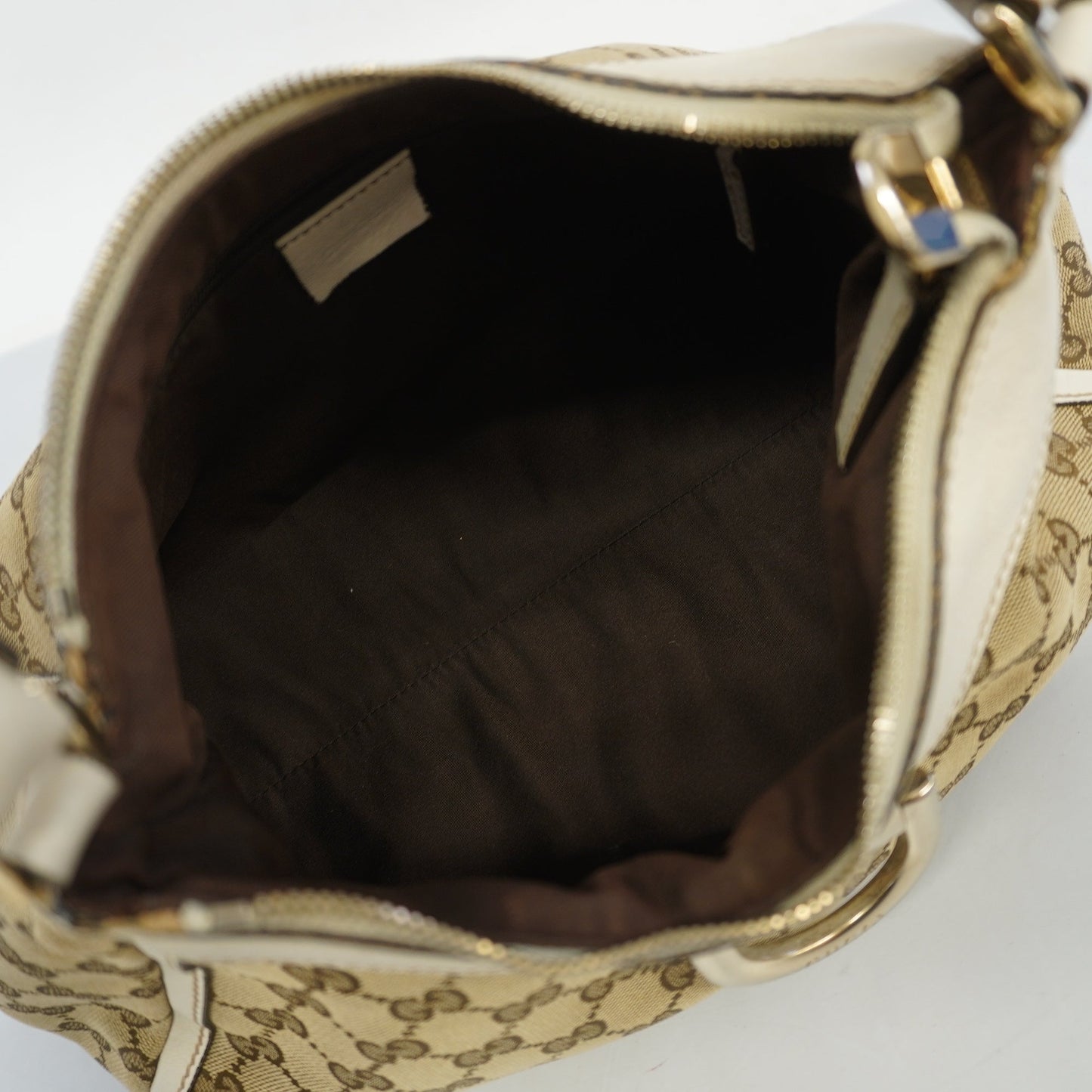 GUCCI  GG Canvas Handbag 190525 Women's Handbag Beige,White