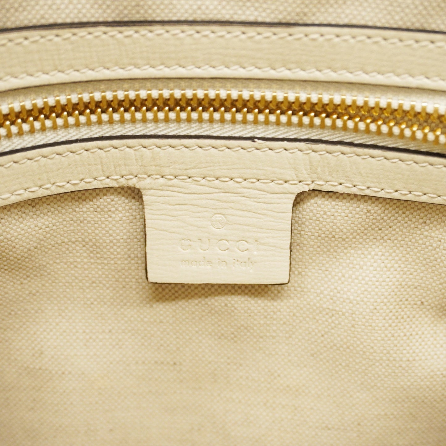 GUCCIAuth  Horsebit 2way Bag 621220 GG Supreme Beige,White