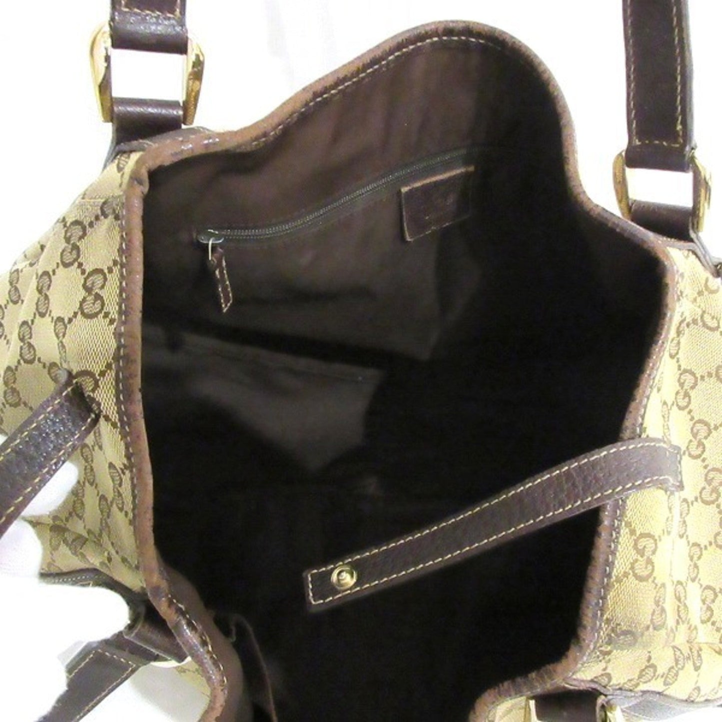 GUCCI GG canvas 130736 brown bag tote ladies
