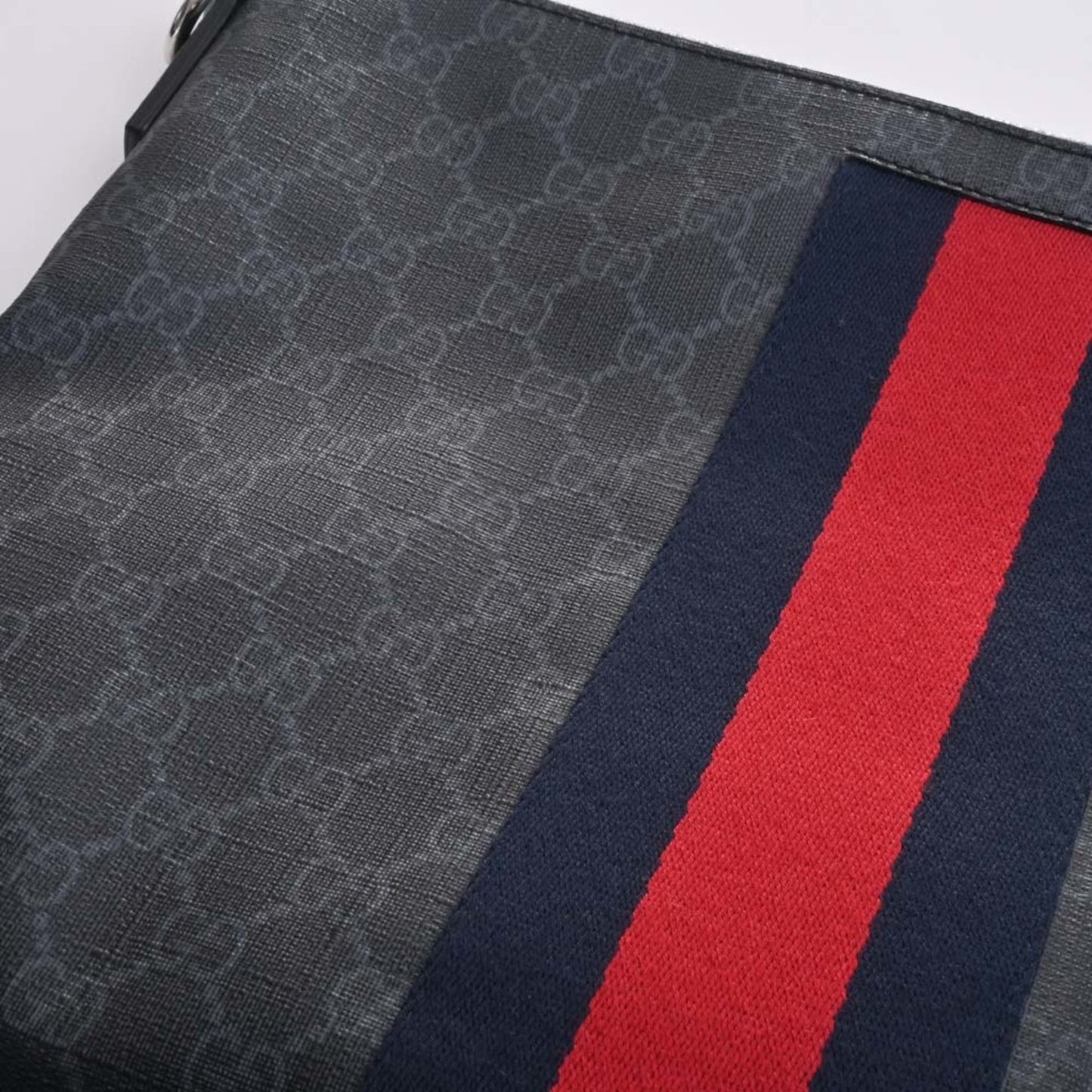 GUCCI GG Supreme Shoulder Bag 474139 Black Men's