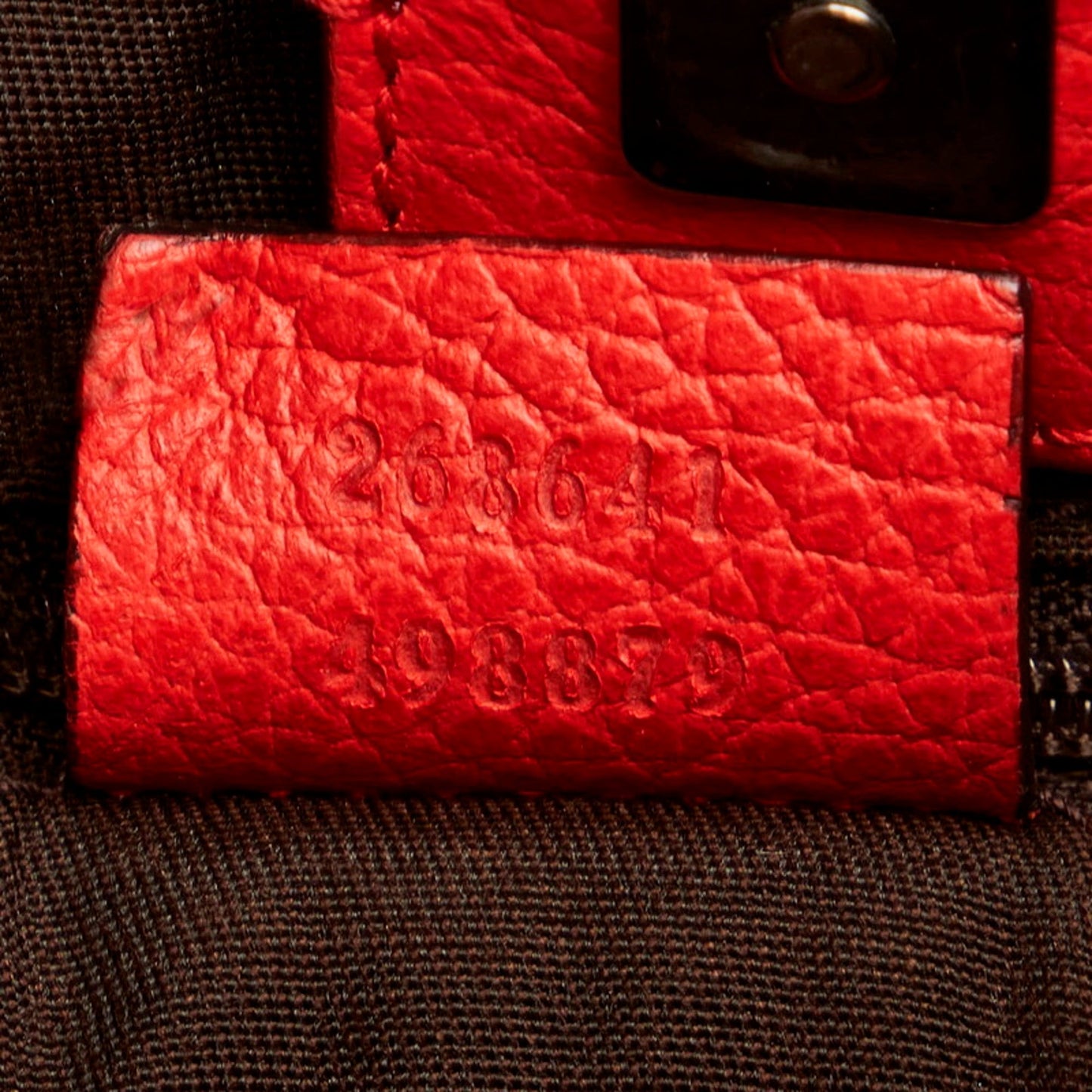 Gucci Abbey HandBag Shoulder Bag 268641 Red Leather Ladies Gucci