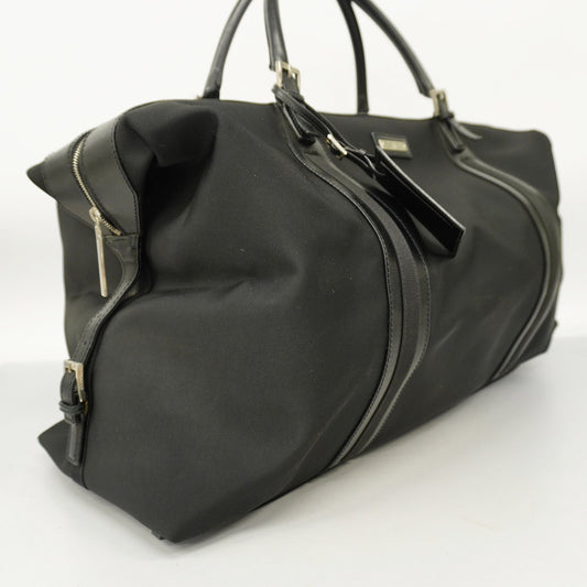 Gucci  Boston Bag 201847 Men,Women,Unisex Leather,Nylon Boston Bag Black