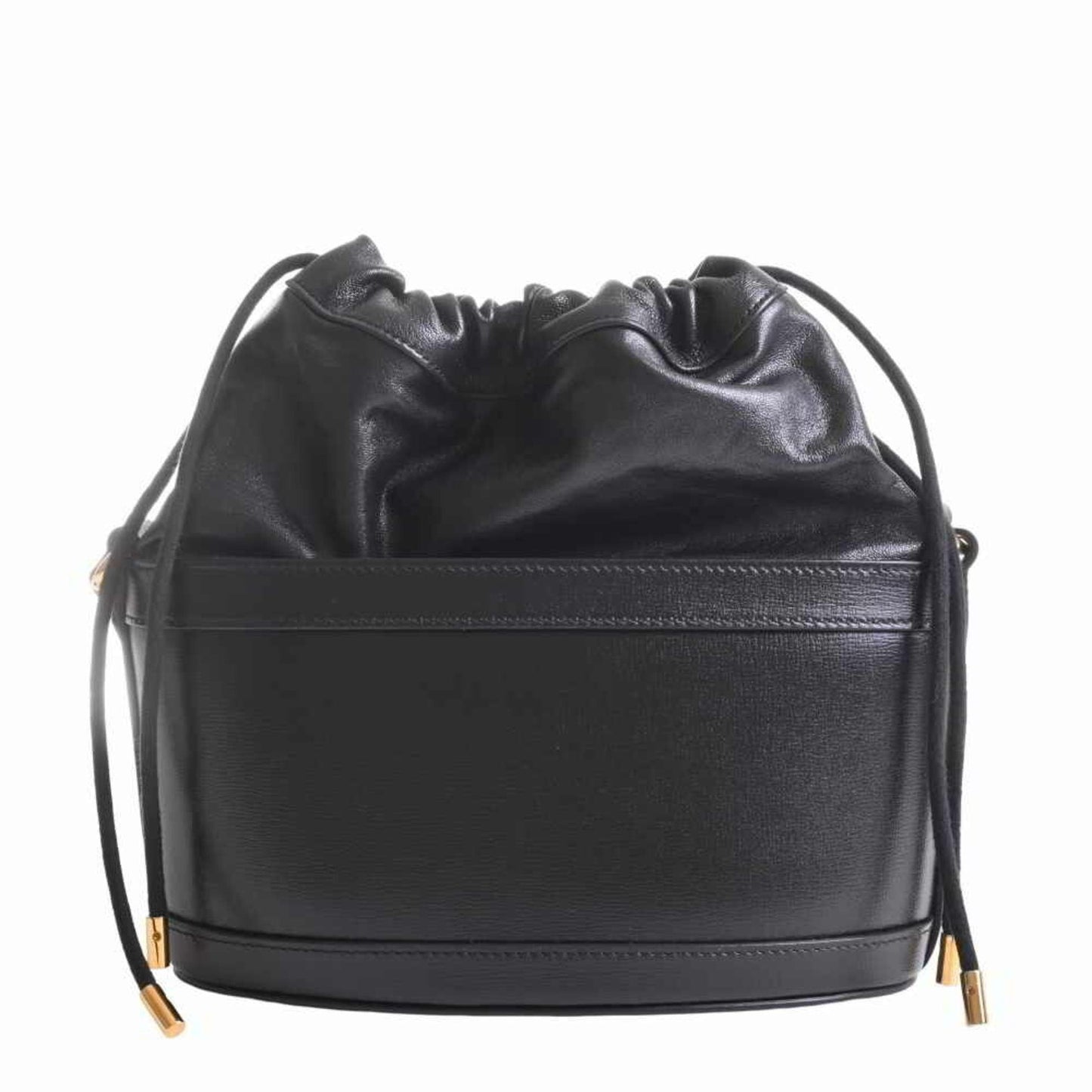 Gucci horsebit leather bucket bag shoulder black