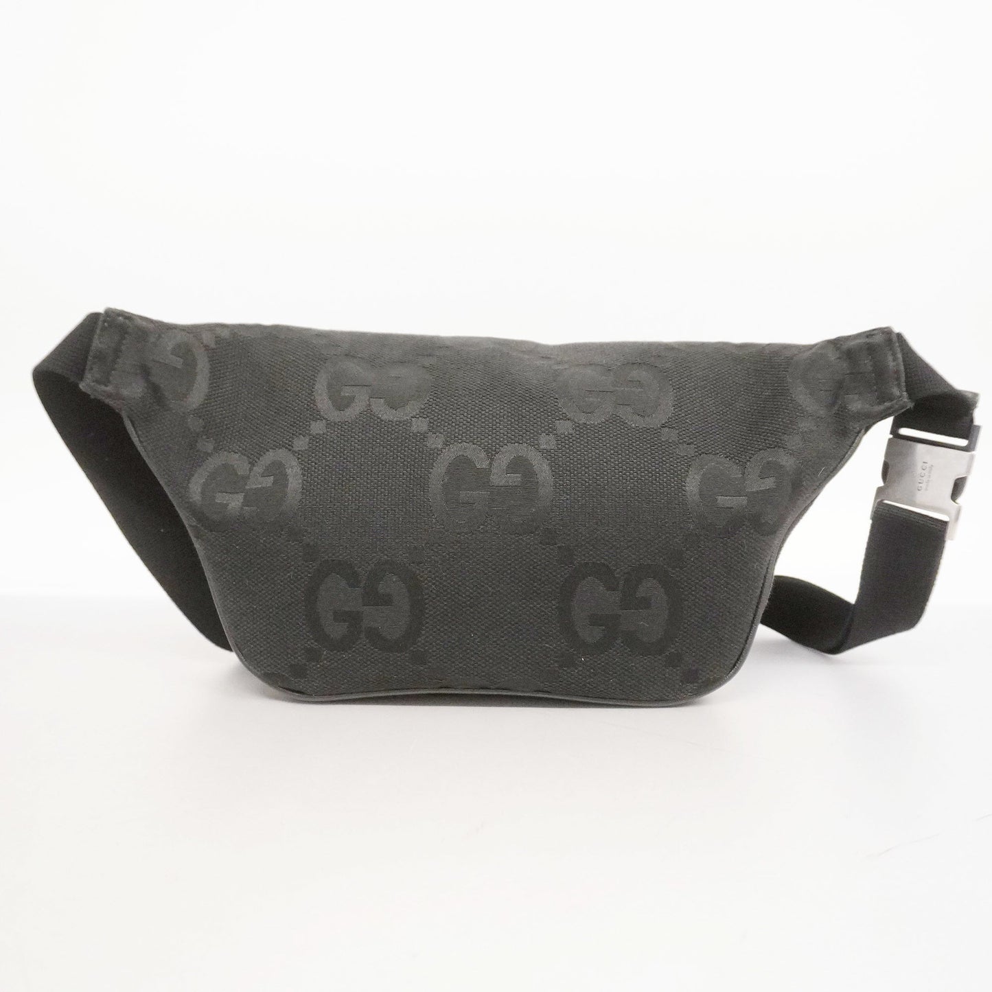 GUCCIAuth  Jumbo GG Jumbo GG 696031 Unisex Canvas Sling Bag Black