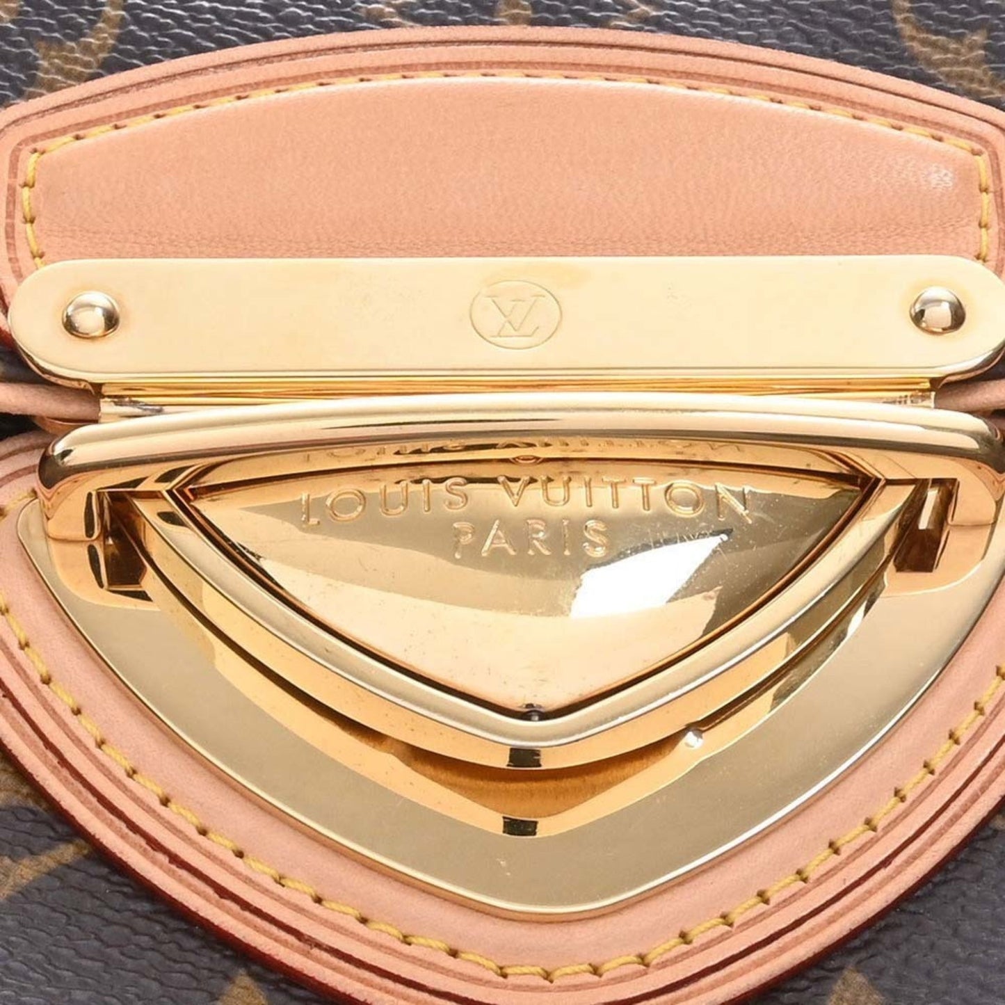 LOUIS VUITTON Monogram Pochette Beverly Shoulder Bag M40122 Brown Women's