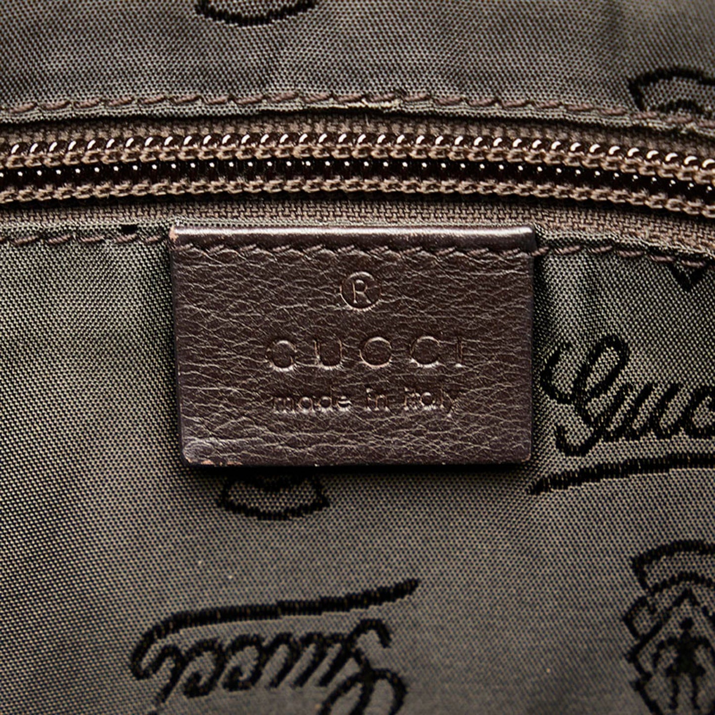 GUCCIsima Shoulder Bag 201448 Brown Leather Men's
