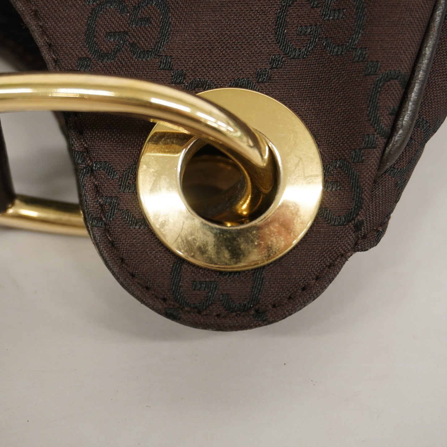 Gucci  257265 Women's Nylon Shoulder Bag Brown