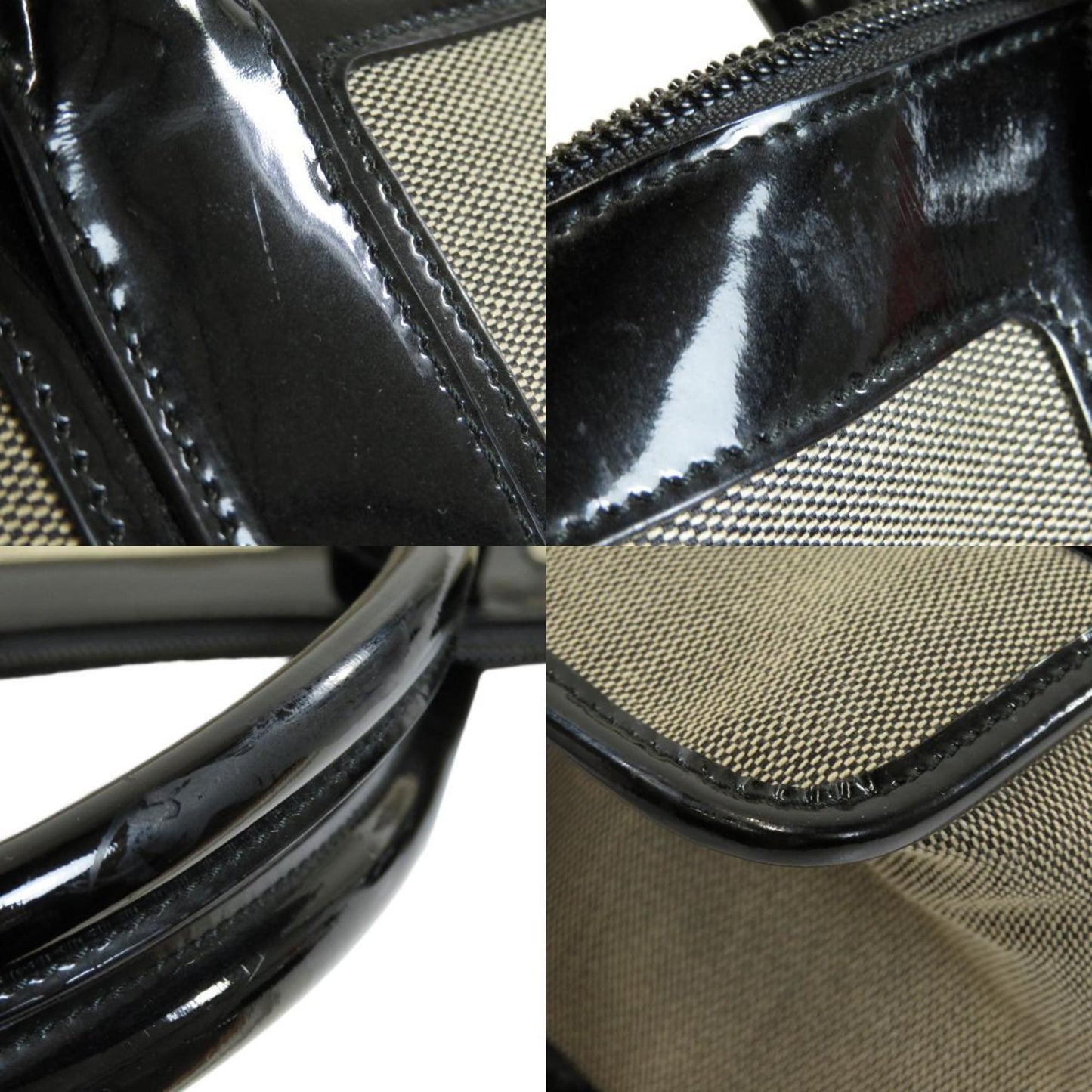 Gucci 000 0854 Motif Tote Bag Canvas/Leather Ladies GUCCI