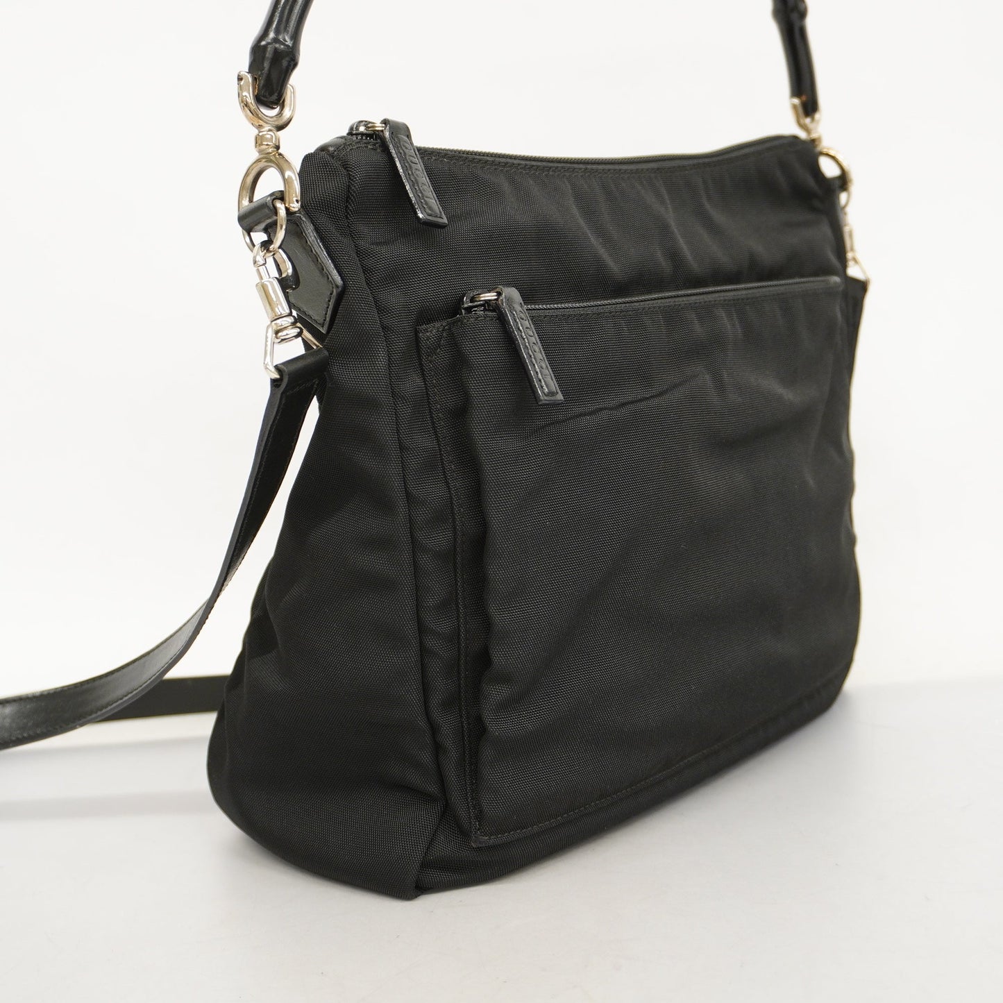Gucci  Bamboo 2way Bag 000 2058 0509 5 Women's Nylon HandBag,Shoulder Bag