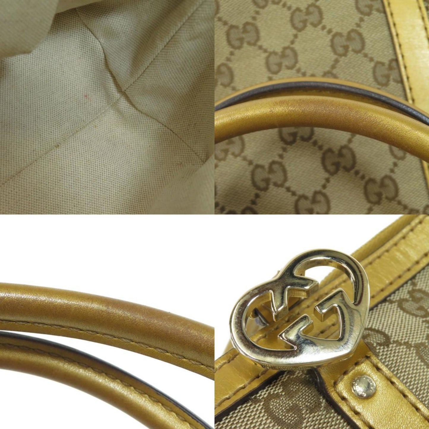 Gucci 2570639 GG Tote Bag Canvas Ladies