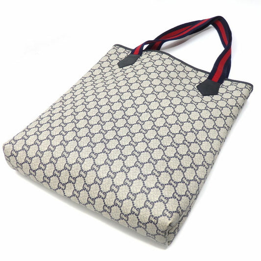Gucci Tote Bag Gucci Plus Ladies Gray PVC Leather Old