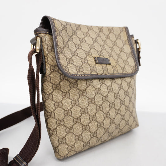GUCCIAuth  Shoulder Bag 223666 Women's GG Supreme,Leather Beige,Brown